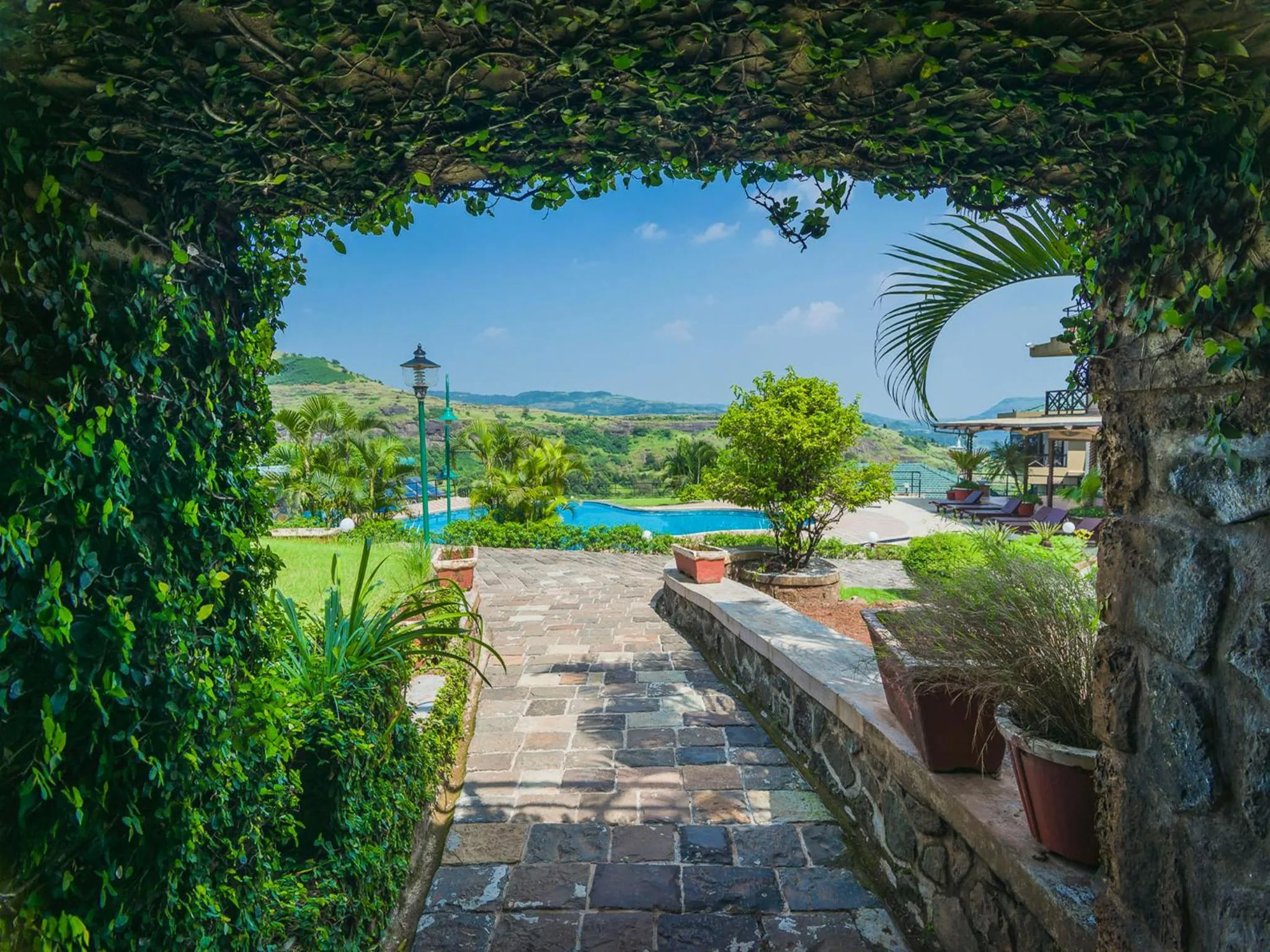 Swimming pool in Upper Deck Resort - Highest Peak, Lonavala