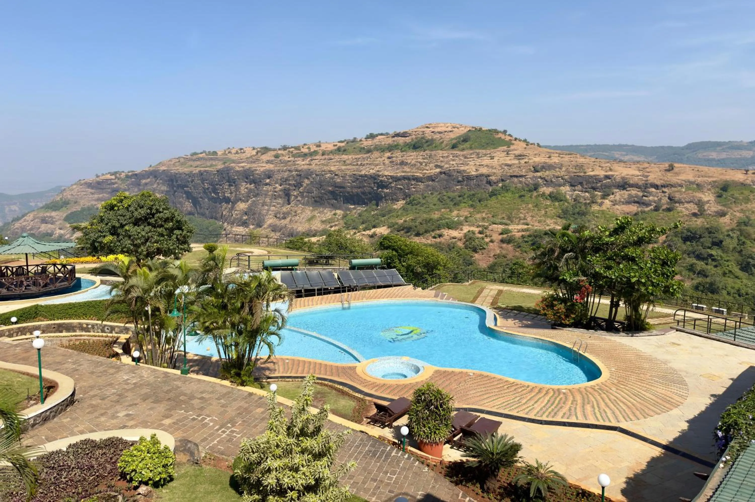 Pool view in Upper Deck Resort - Highest Peak, Lonavala