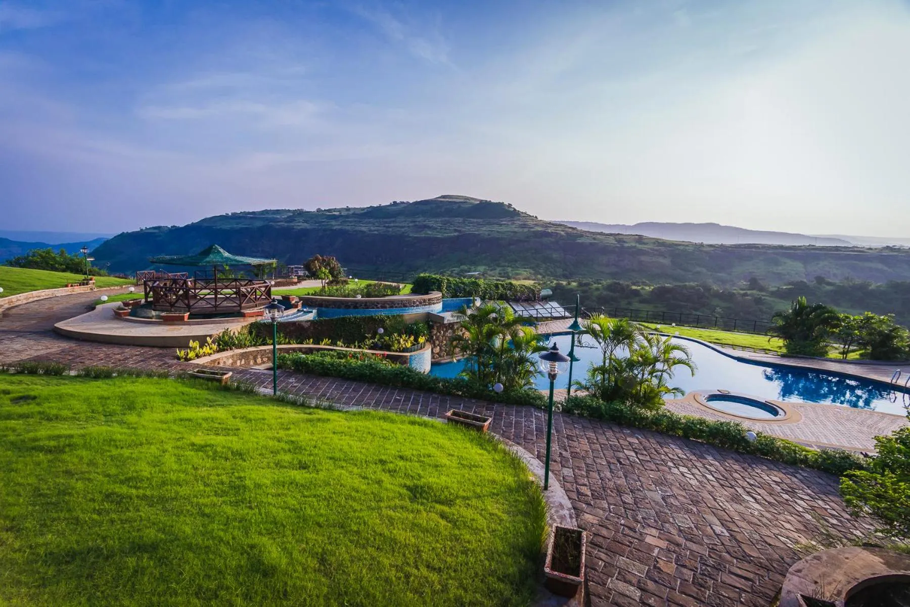 Swimming pool in Upper Deck Resort - Highest Peak, Lonavala