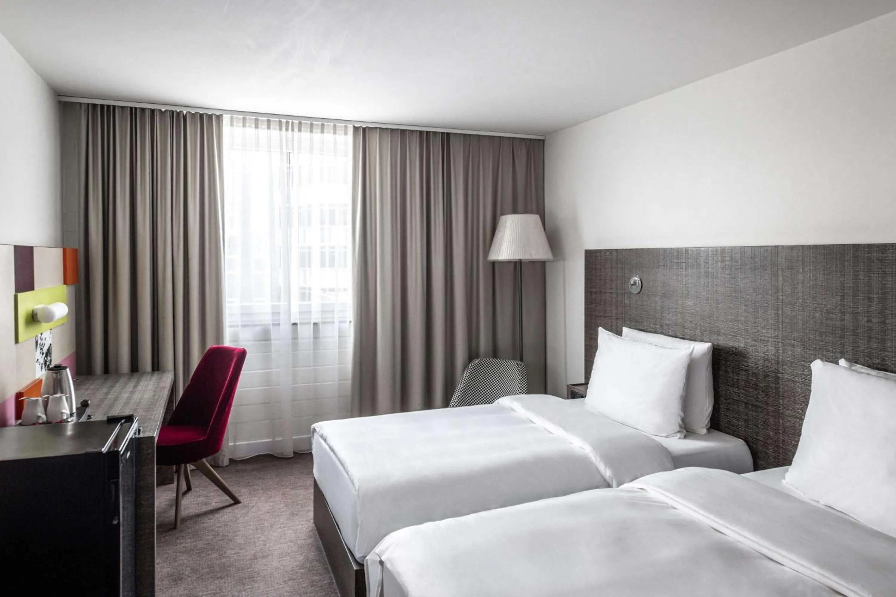 Bedroom, Bed in pentahotel Wiesbaden