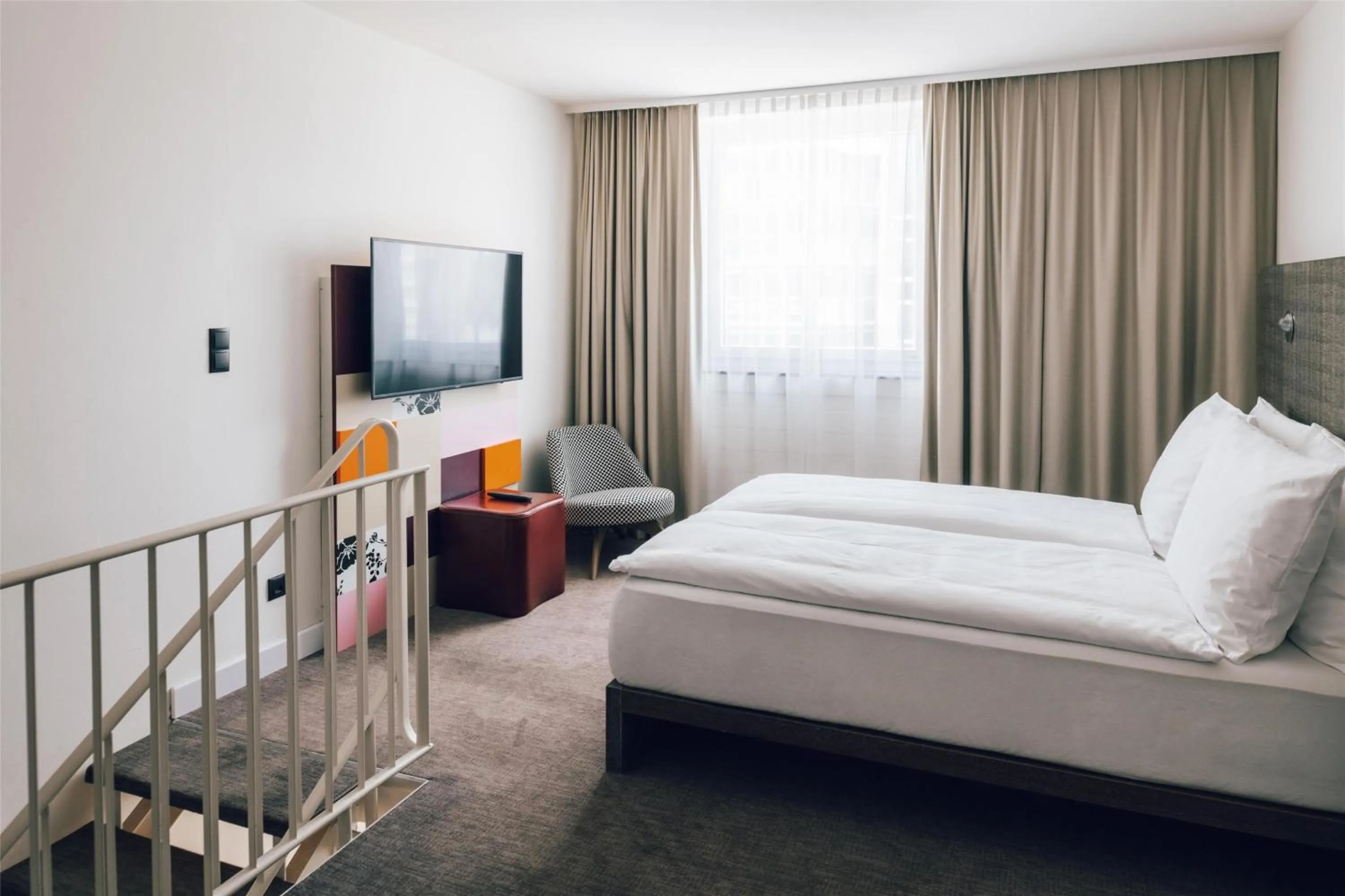 Photo of the whole room, Bed in pentahotel Wiesbaden