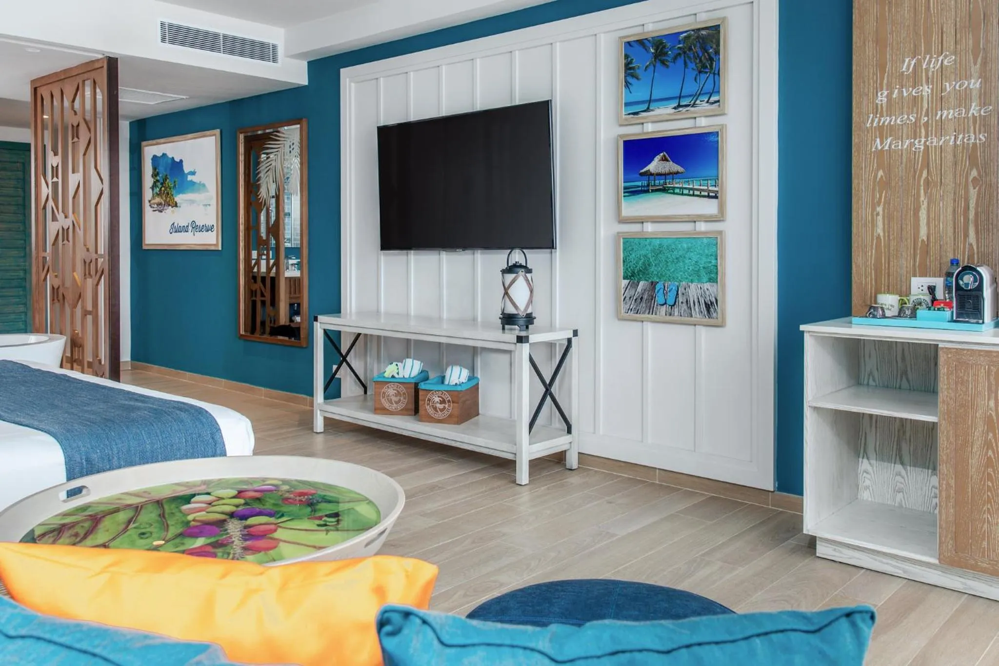 Living room in Margaritaville Beach Resort Cap Cana Hammock - An Adults Only All-Inclusive Experience