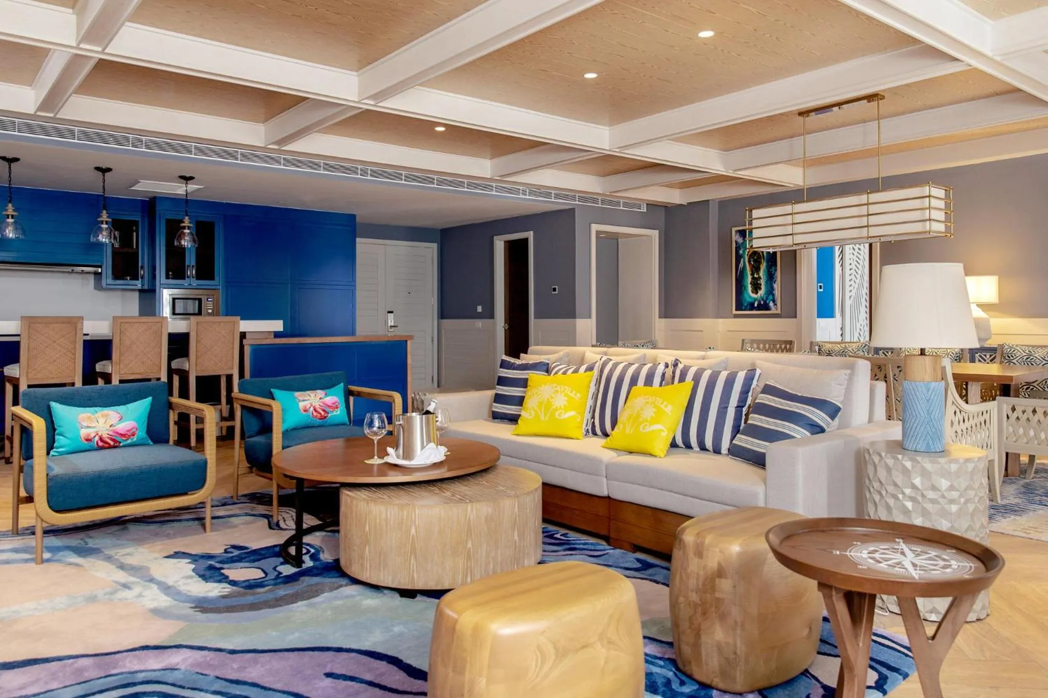 Living room in Margaritaville Beach Resort Cap Cana Hammock - An Adults Only All-Inclusive Experience