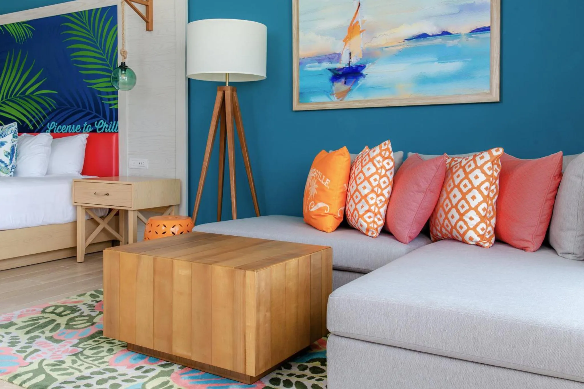 Living room in Margaritaville Beach Resort Cap Cana Hammock - An Adults Only All-Inclusive Experience