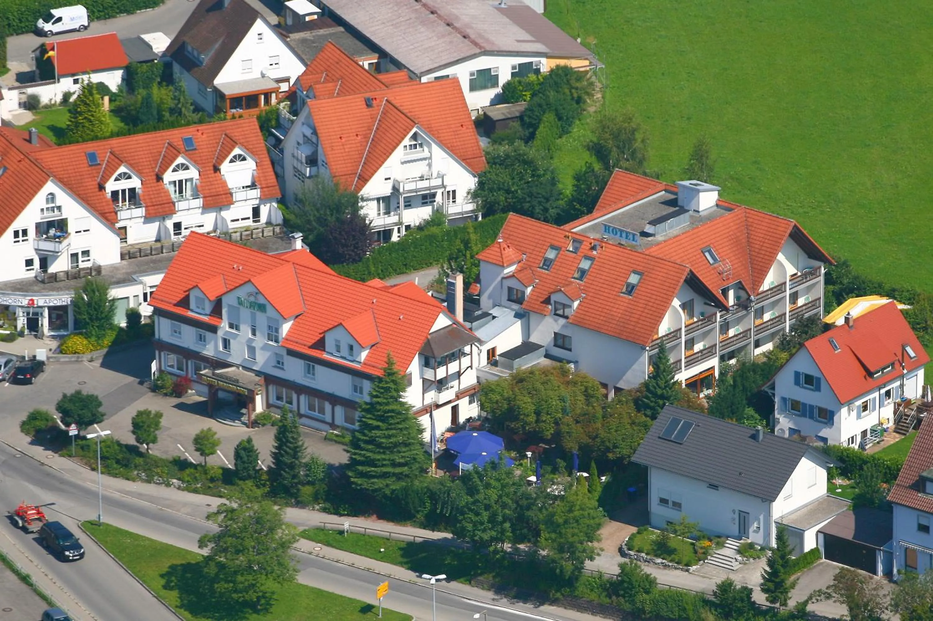 Bird's eye view in Hotel Waldhorn