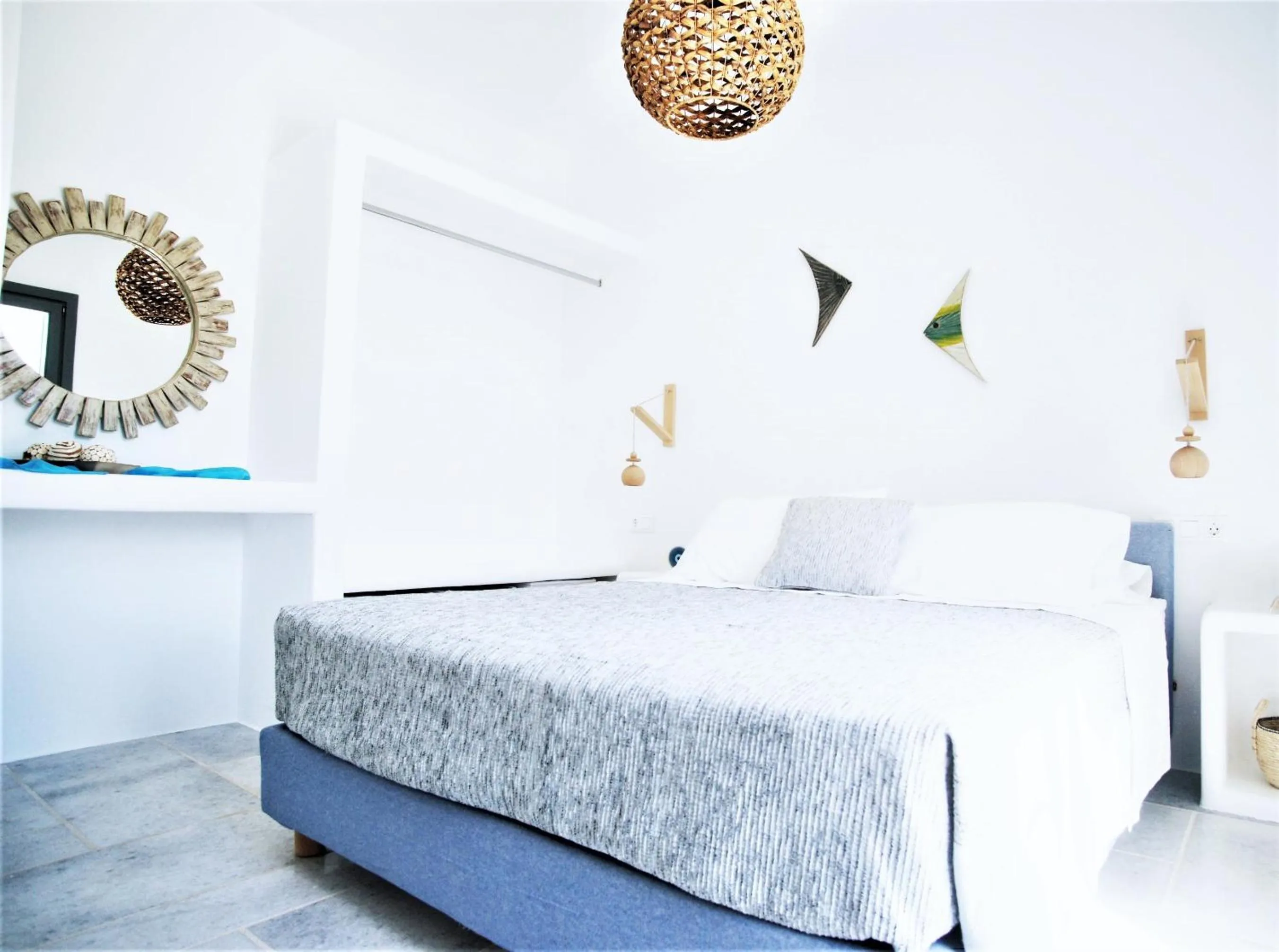 Bedroom, Bed in Krotiri View Paros