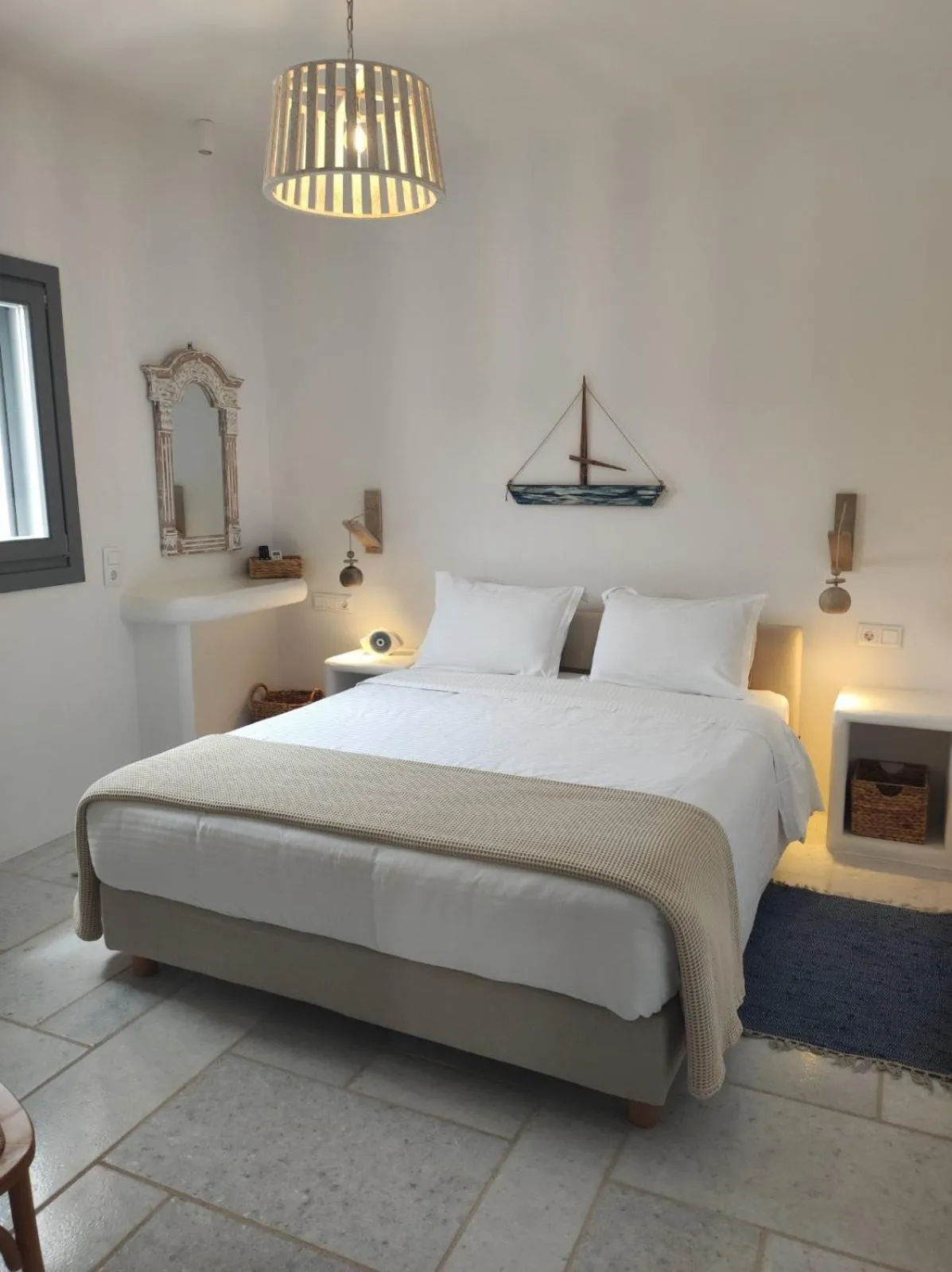 Bed in Krotiri View Paros