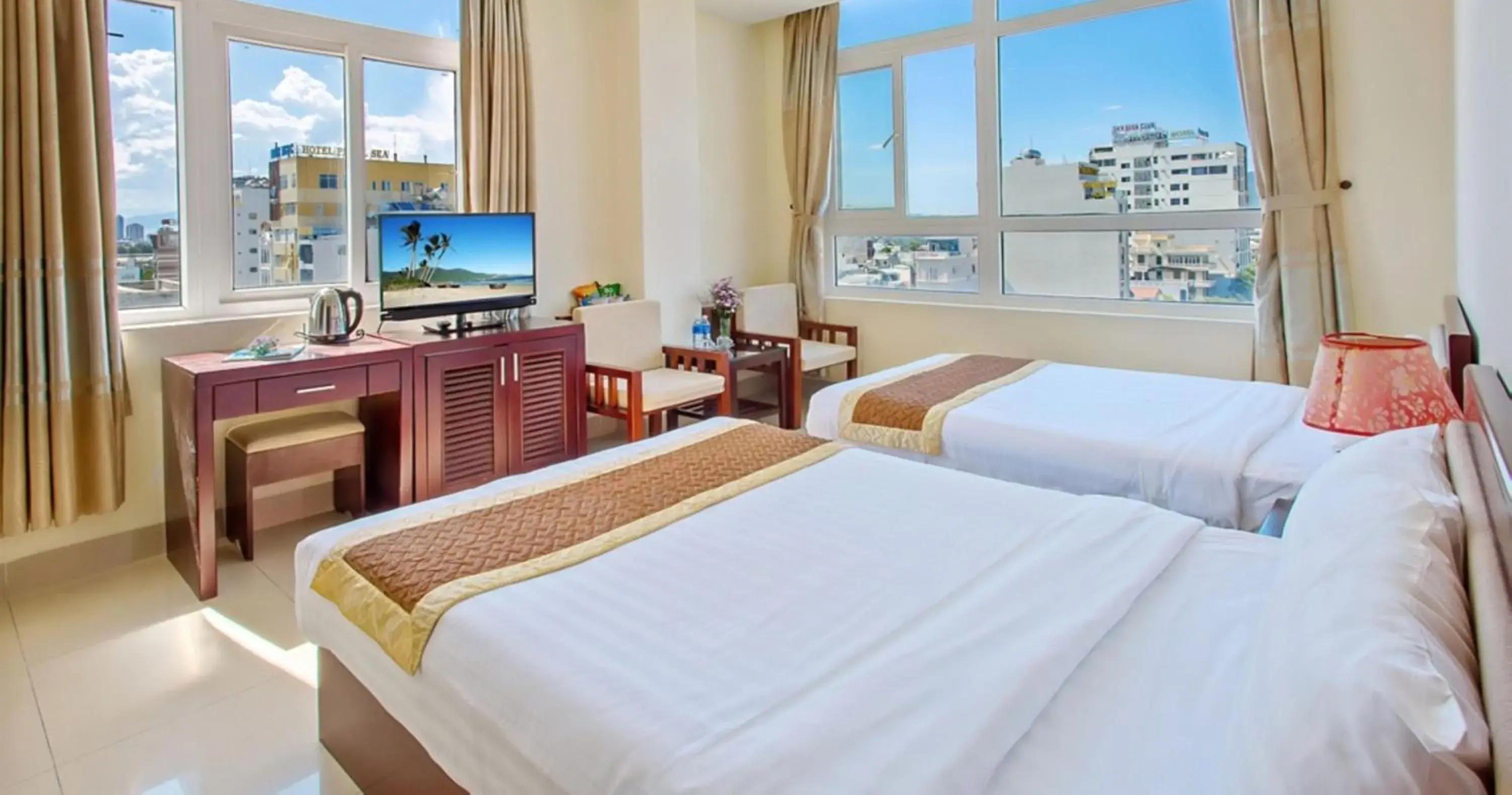 Triple Room with City View in Sunview Beach Hotel Danang Triple Room with City View in Sunview Beach Hotel Danang