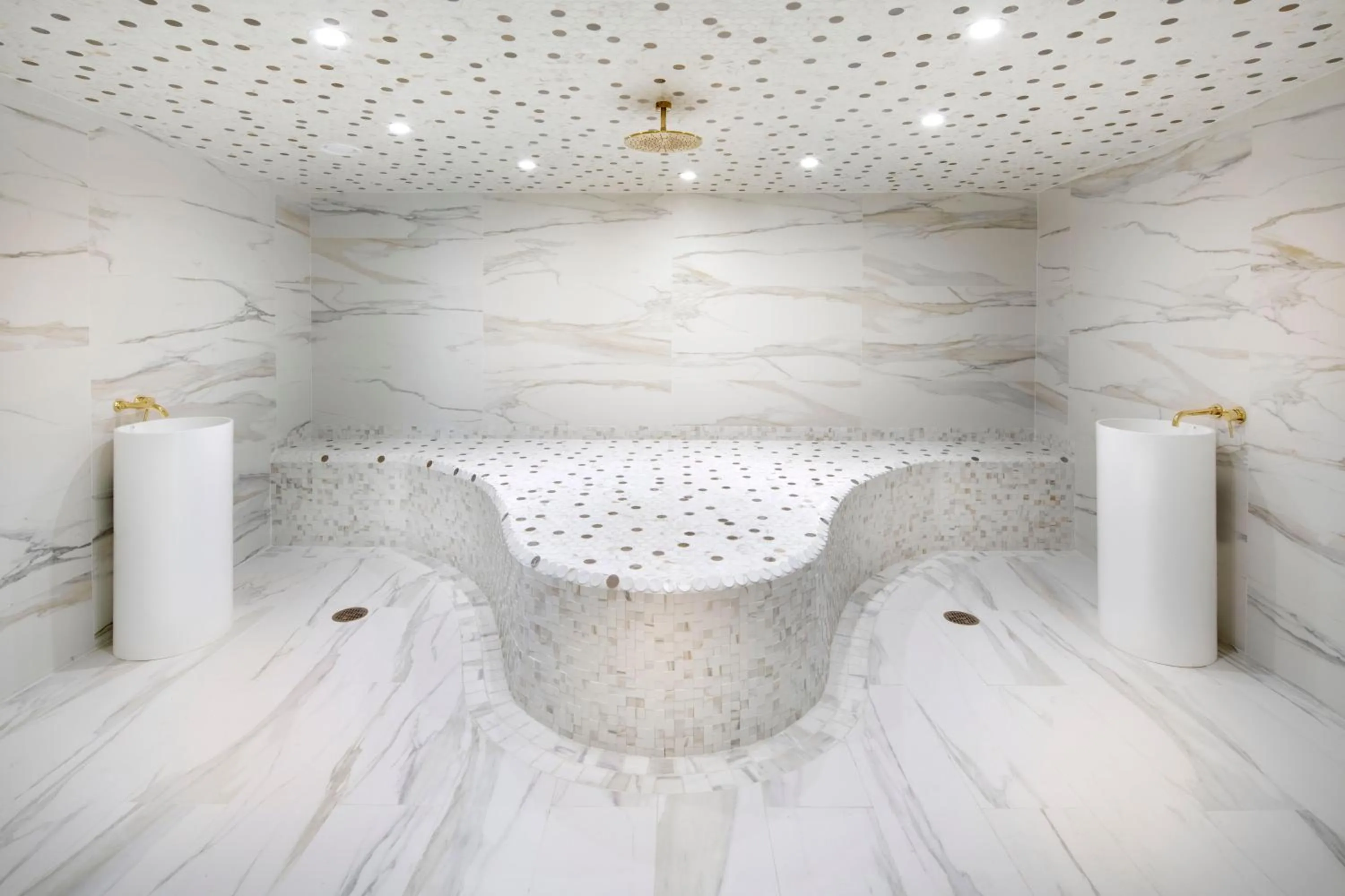 Steam room, Bed in O2 Beach Club & Spa All Inclusive by Ocean Hotels