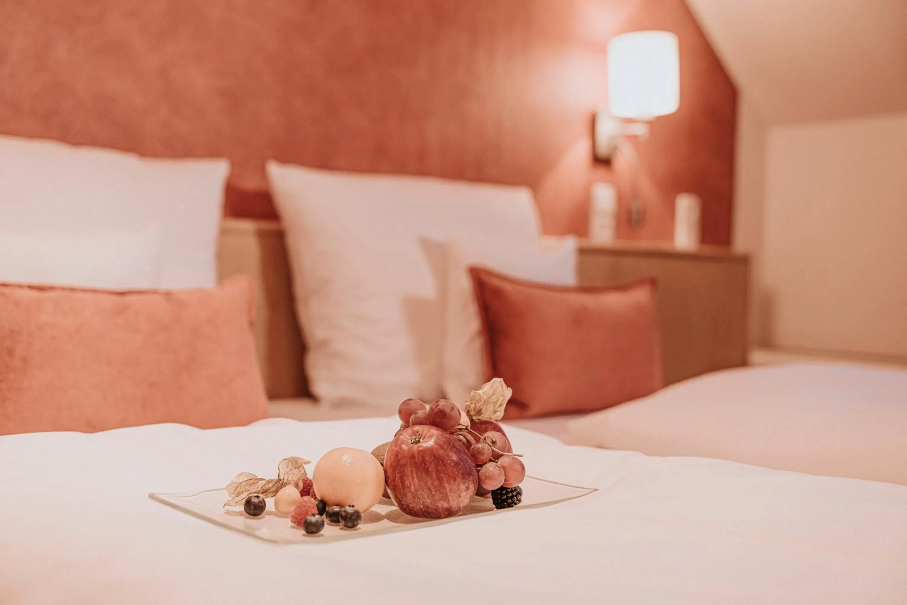 Bed in PANORAMA Hotel Heimbuchenthal