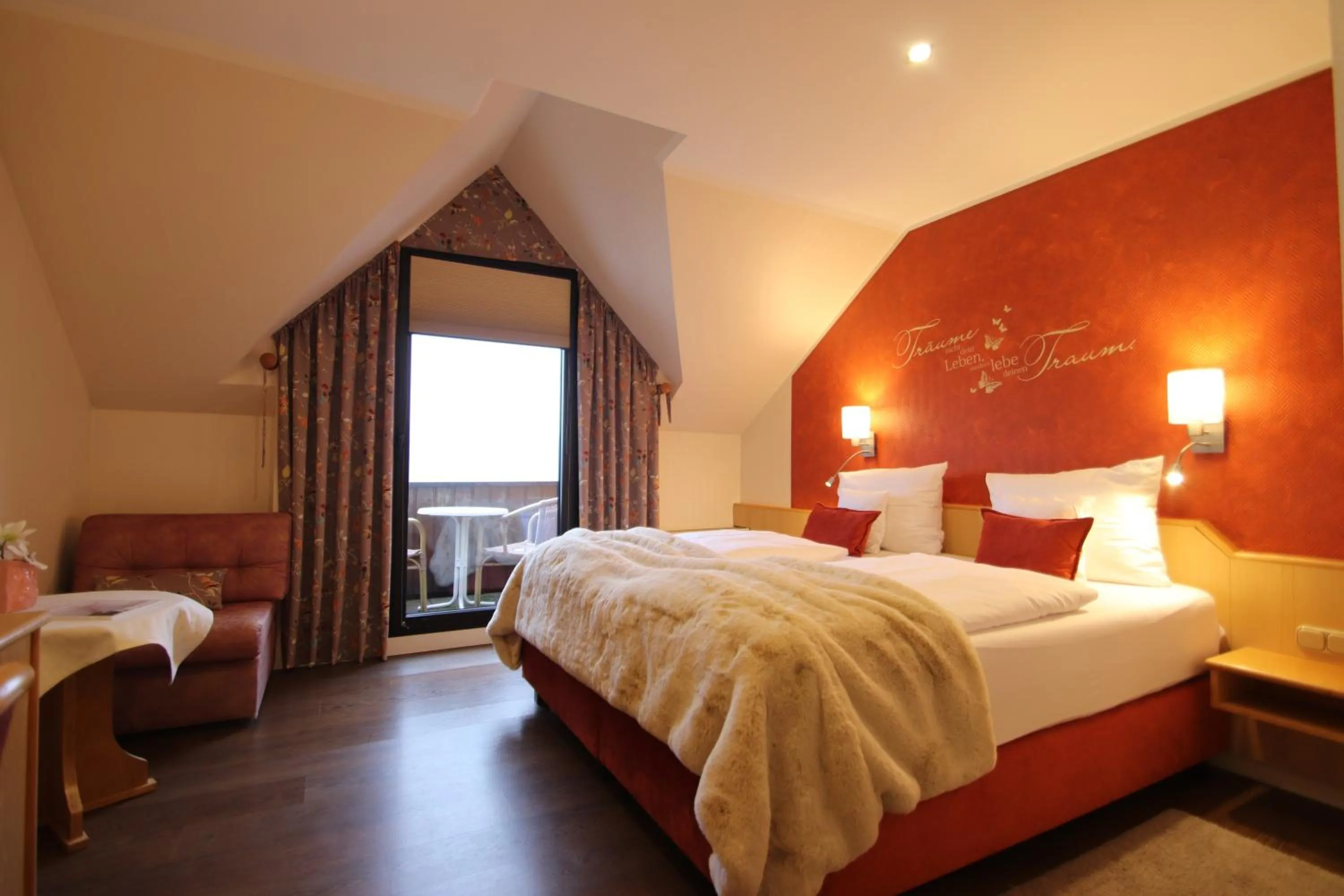 Photo of the whole room, Bed in PANORAMA Hotel Heimbuchenthal