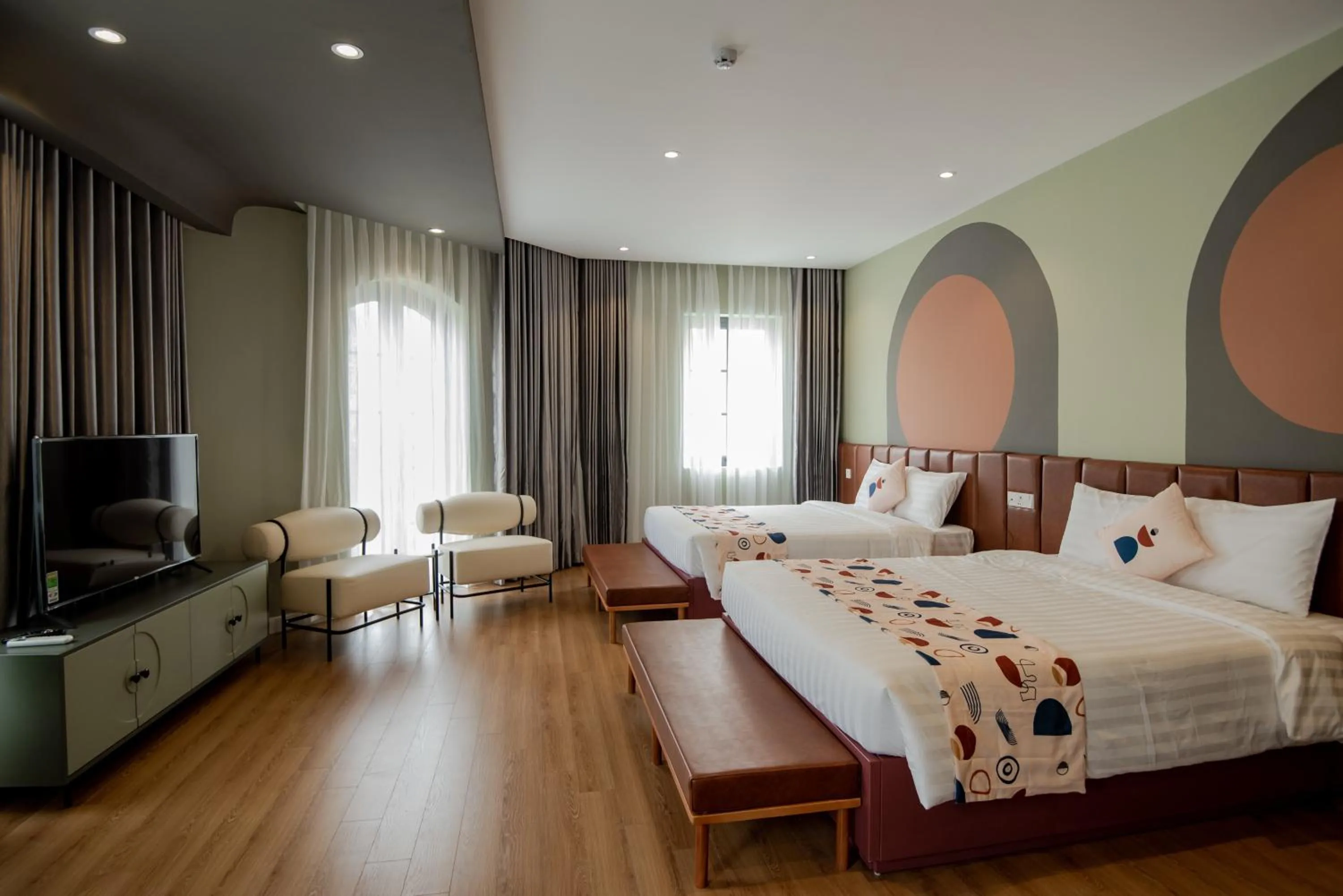 Living room, Bed in Palette Collect's Boutique Hotel Ha Long