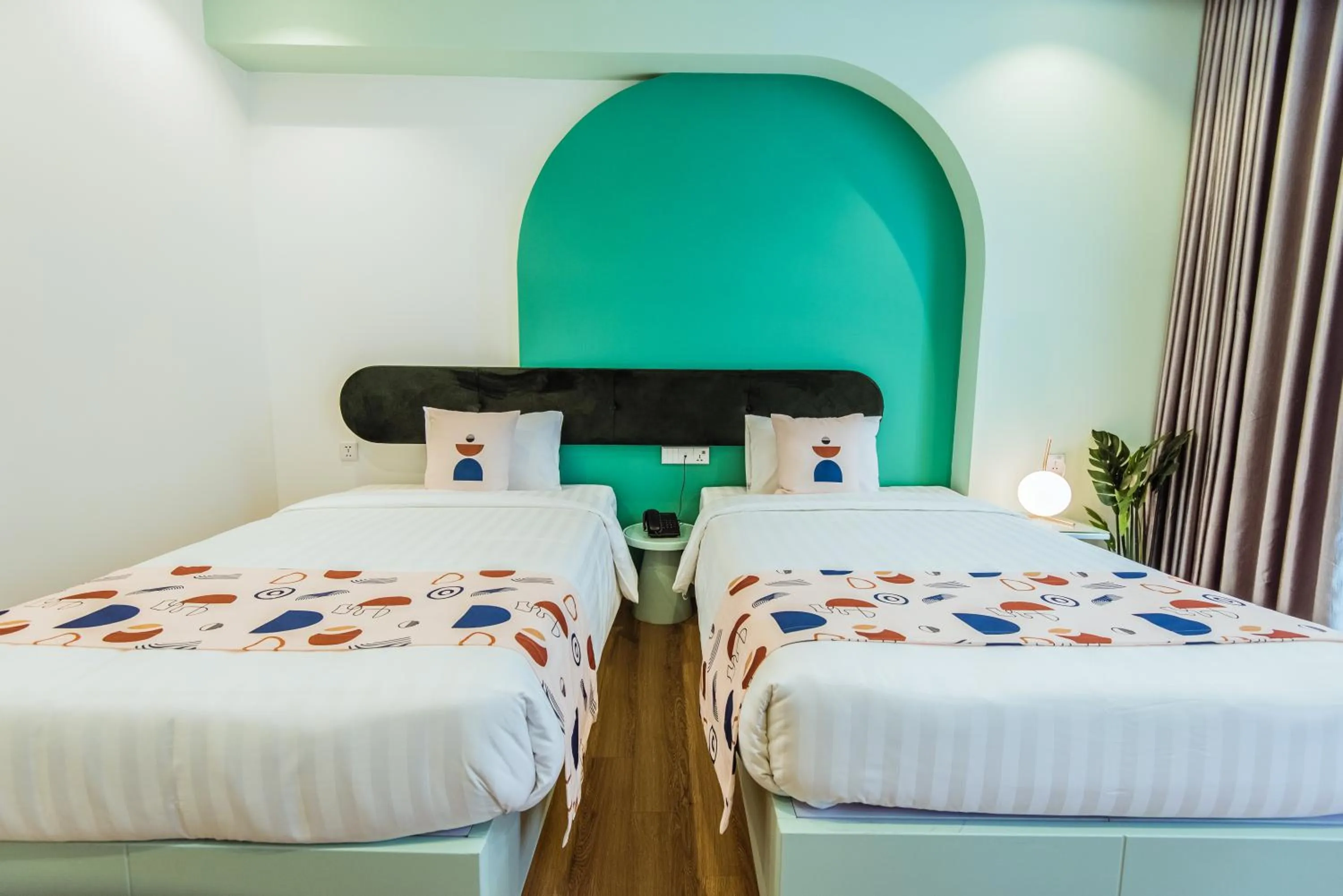 Bedroom, Bed in Palette Collect's Boutique Hotel Ha Long