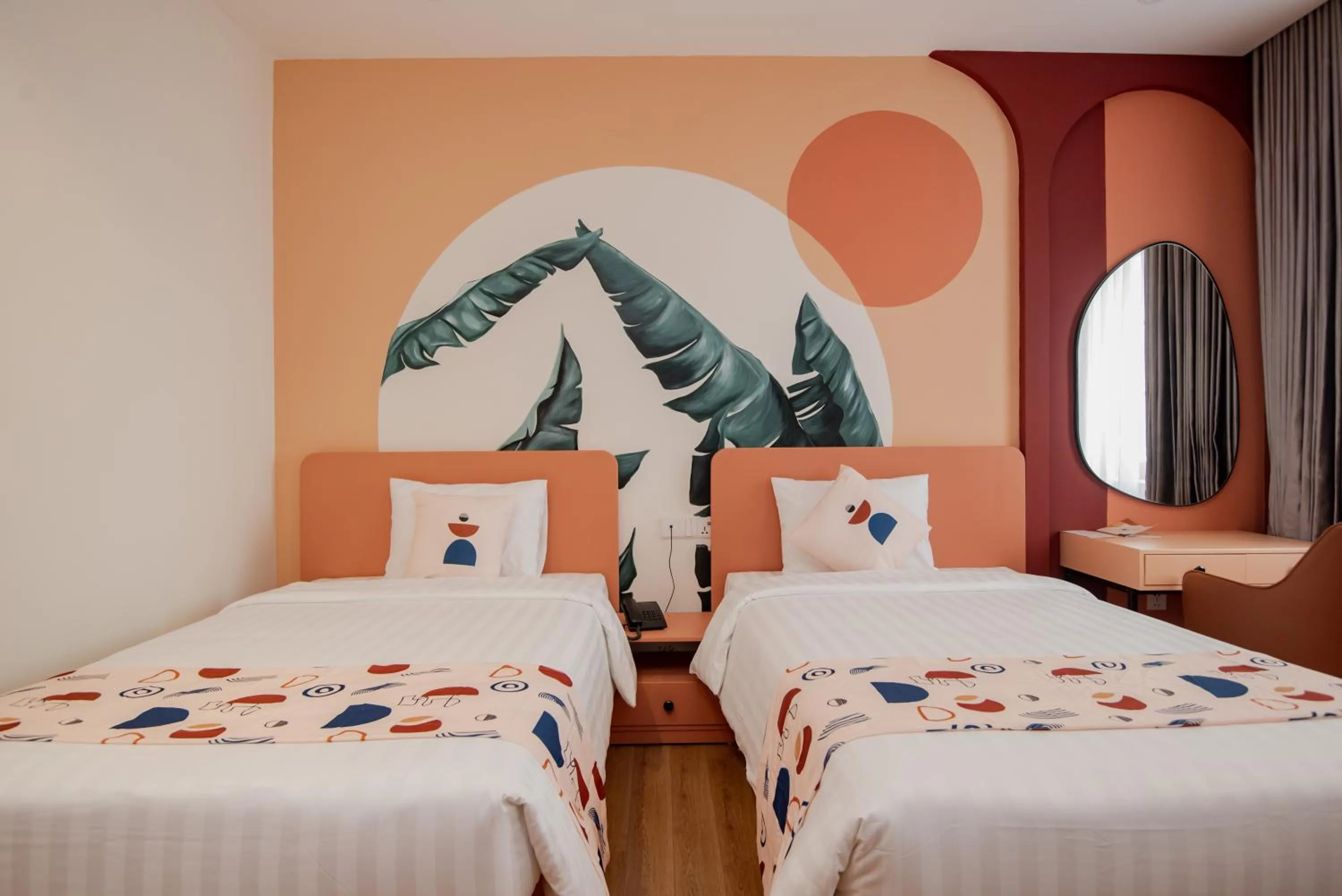 Bed in Palette Collect's Boutique Hotel Ha Long