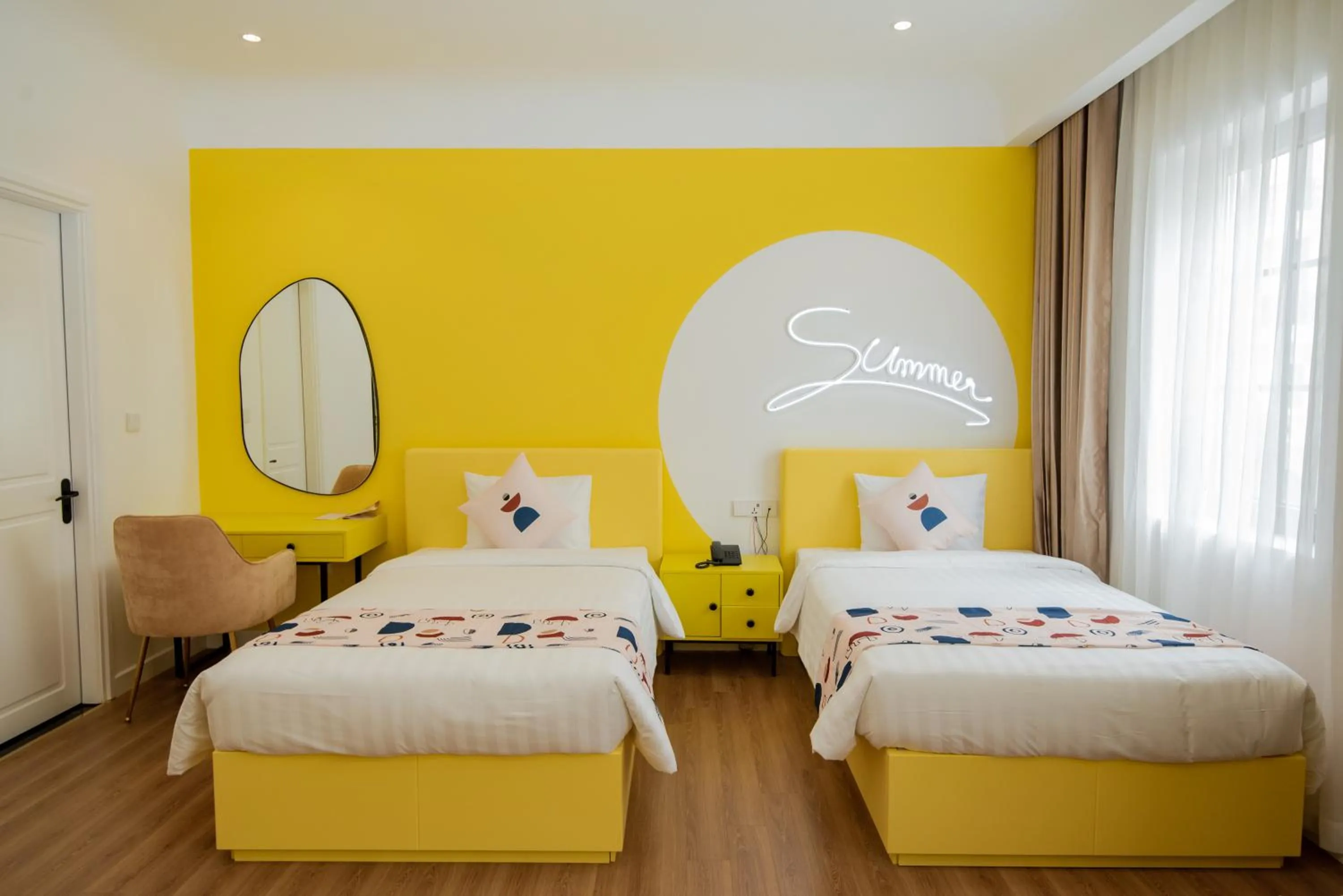 Bed in Palette Collect's Boutique Hotel Ha Long