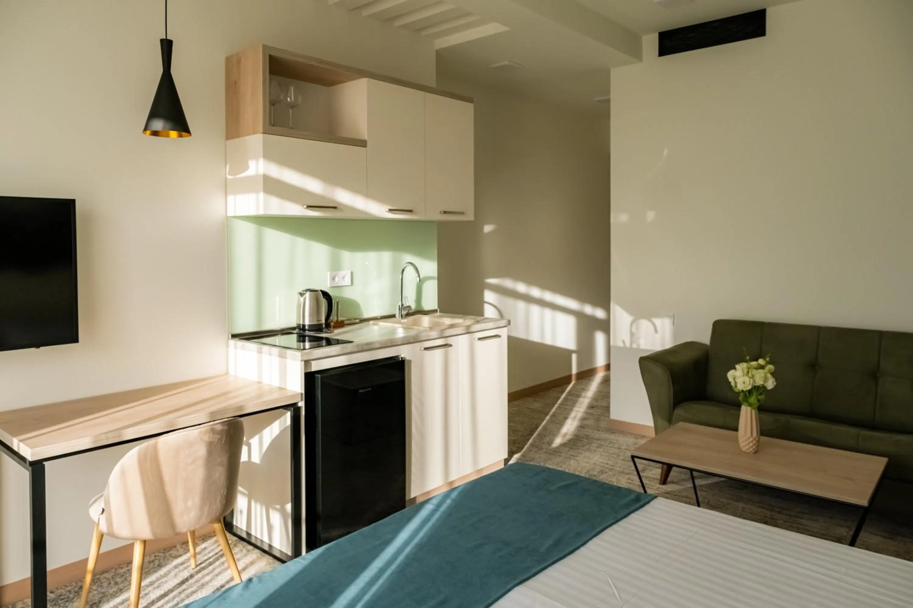 Kitchen or kitchenette in Rooftop Apart-Hotel