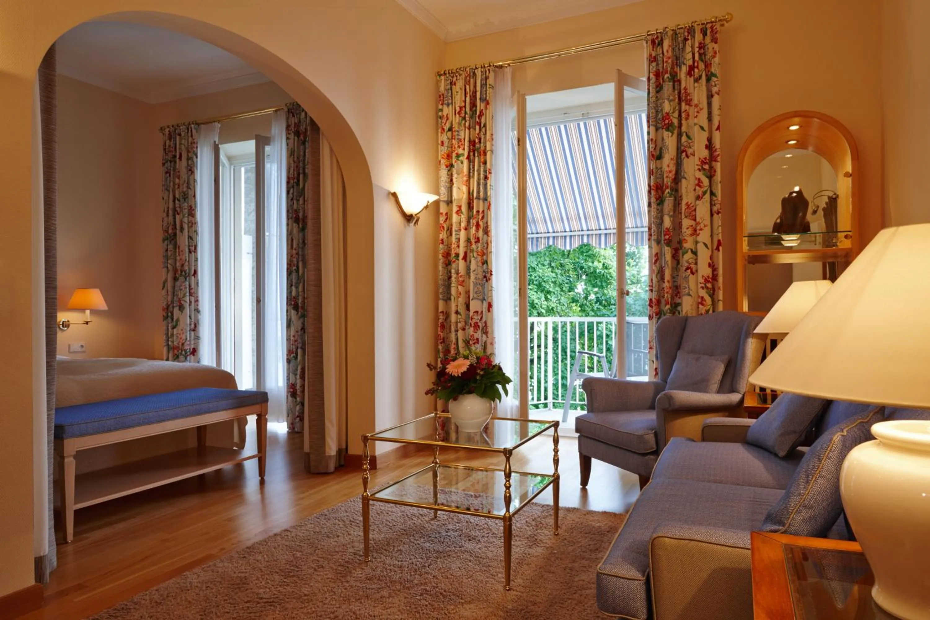 Seating area, Bed in Hotel Bad Schachen