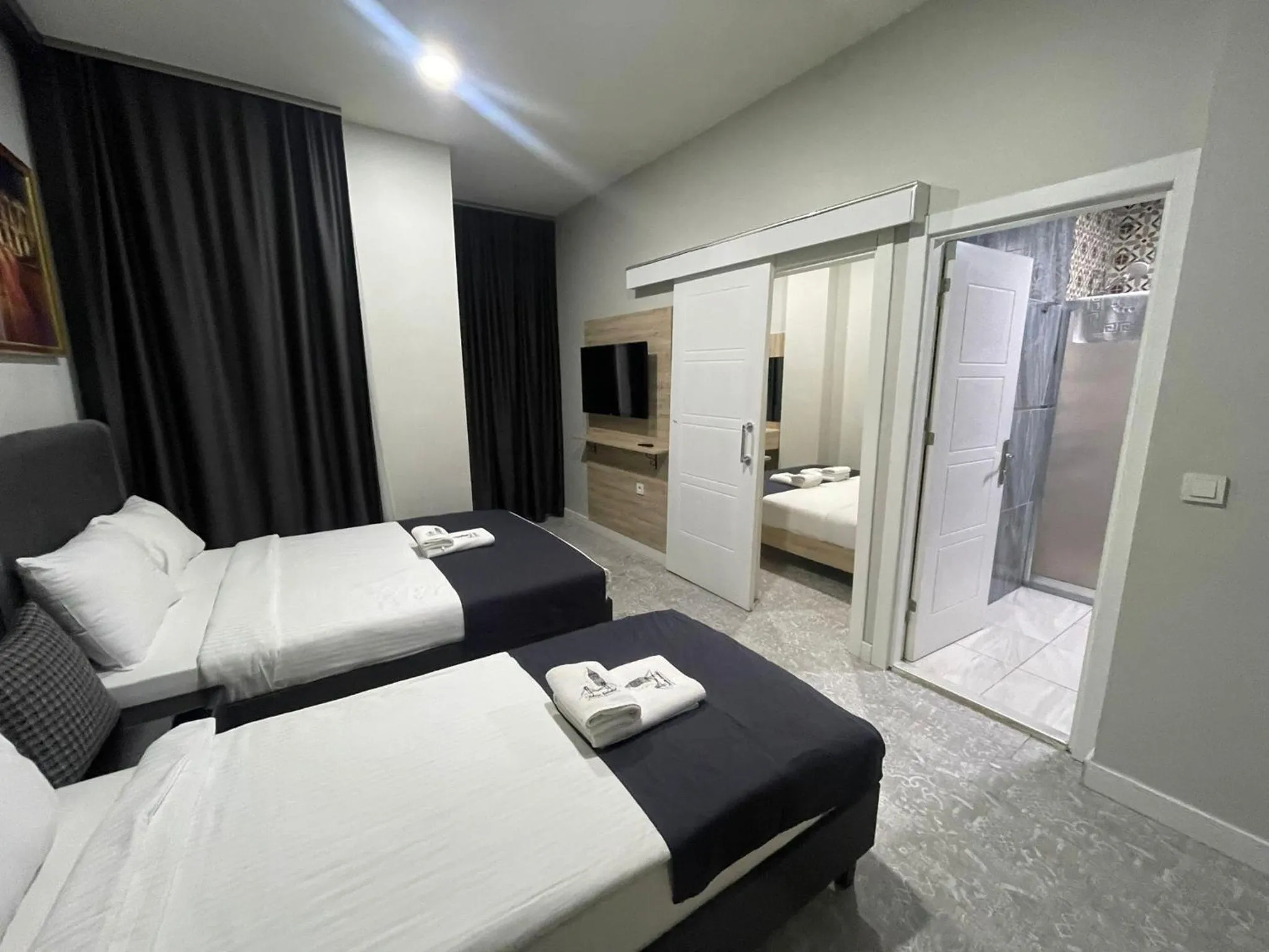 Bed in Taksim Galatist Hotel