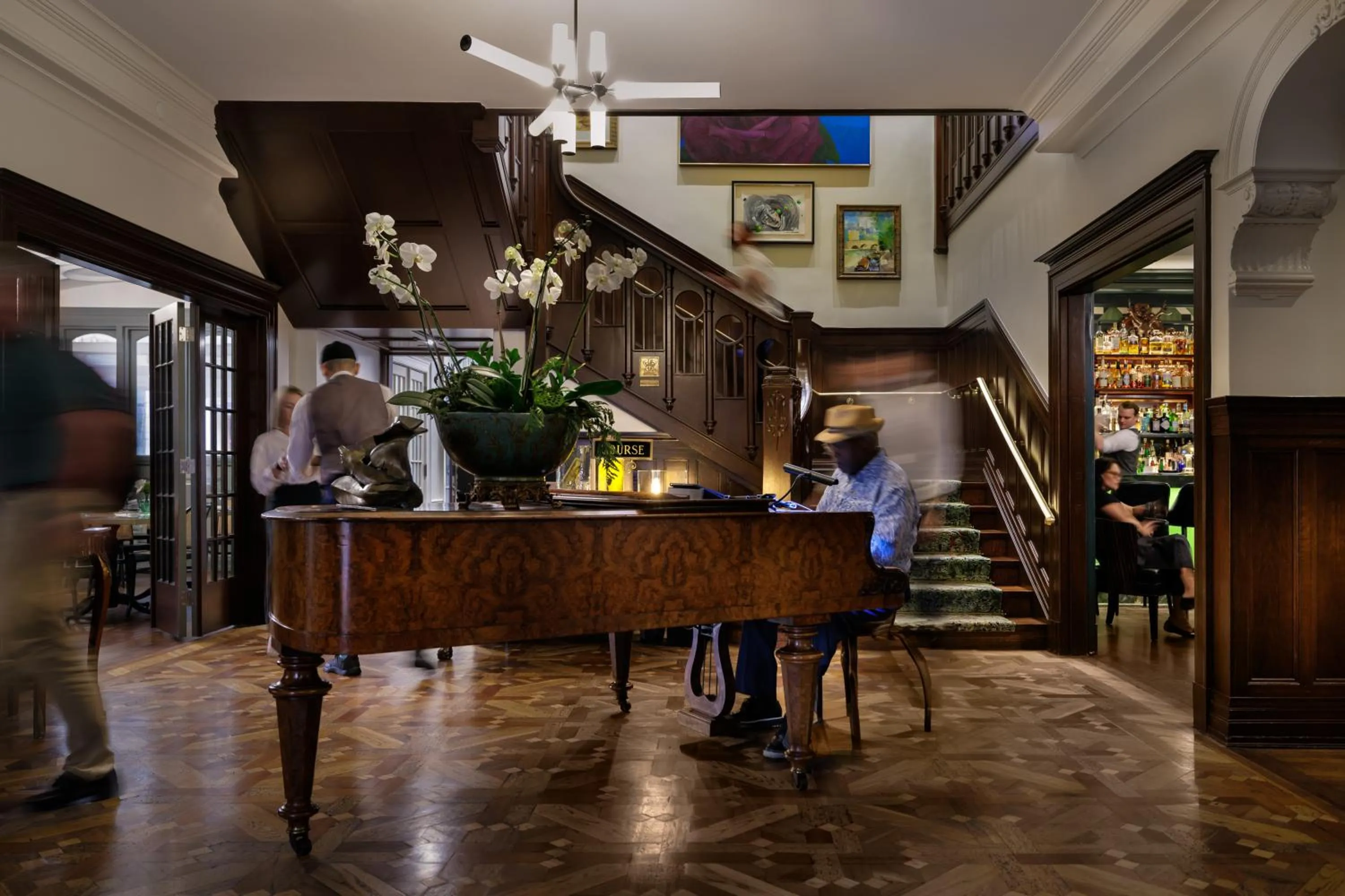 Lobby or reception in La Colombe d'Or Hotel