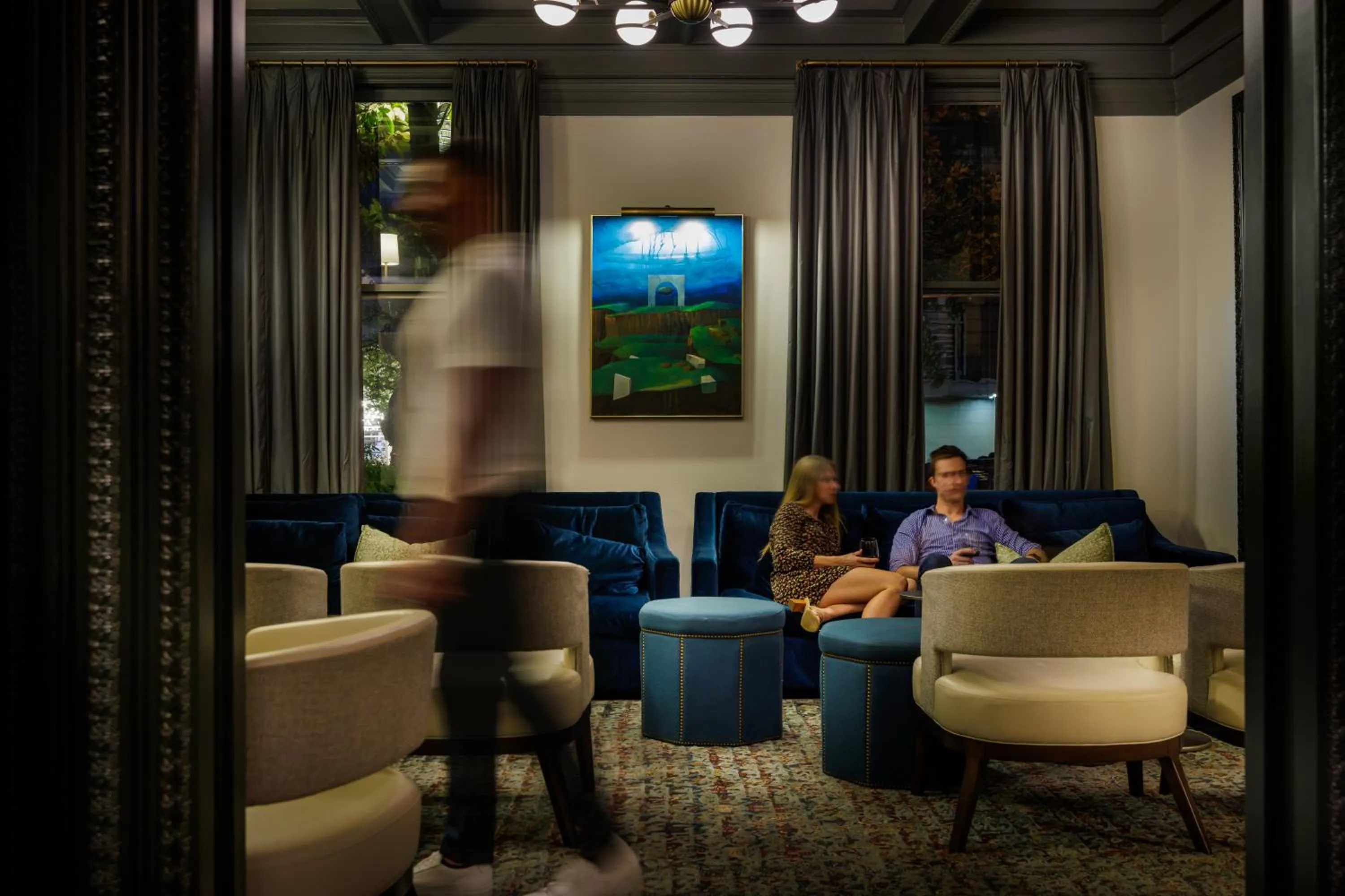 Lounge or bar in La Colombe d'Or Hotel