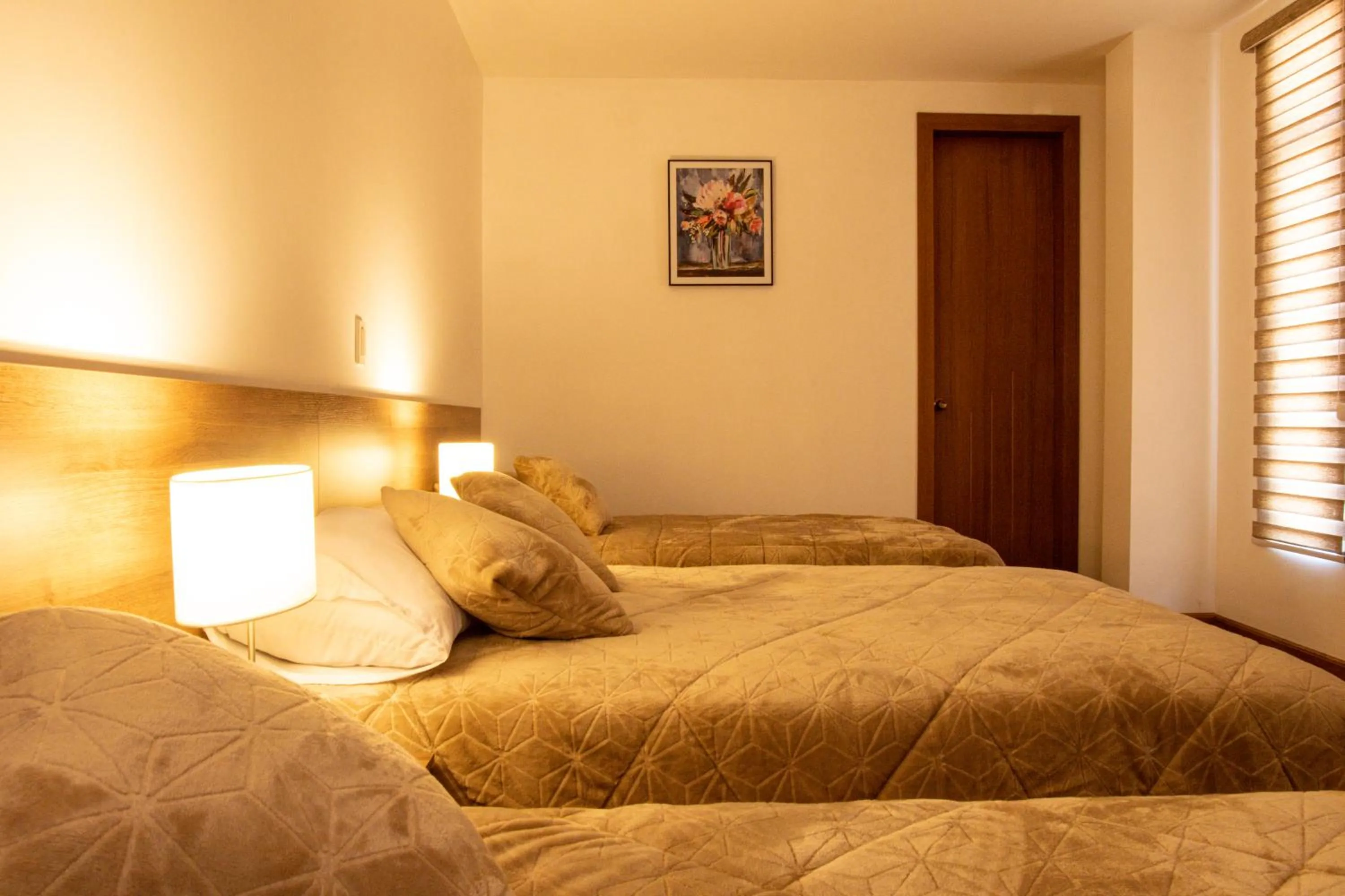 Bed in Hotel San Benito Cuenca