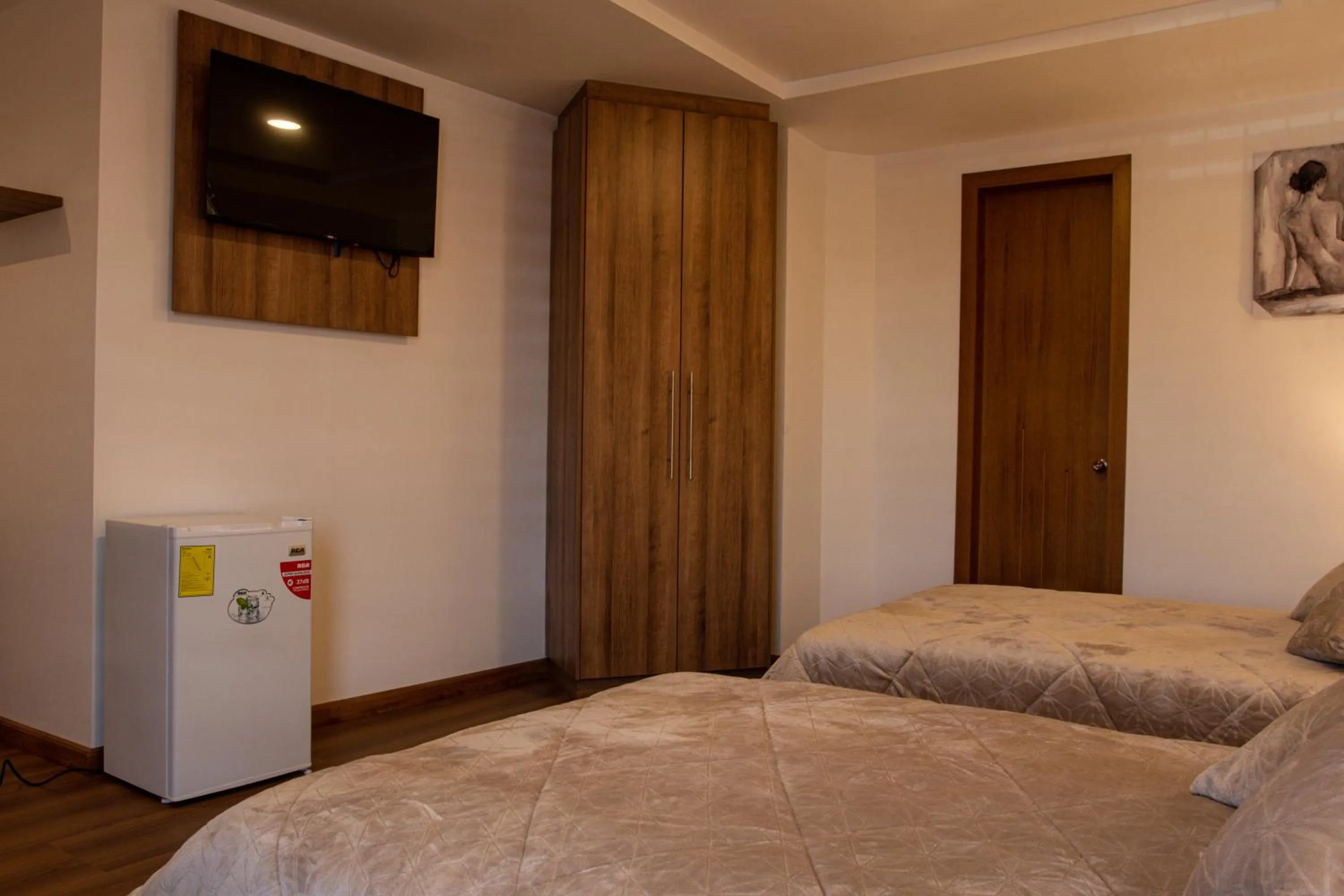 Bed in Hotel San Benito Cuenca