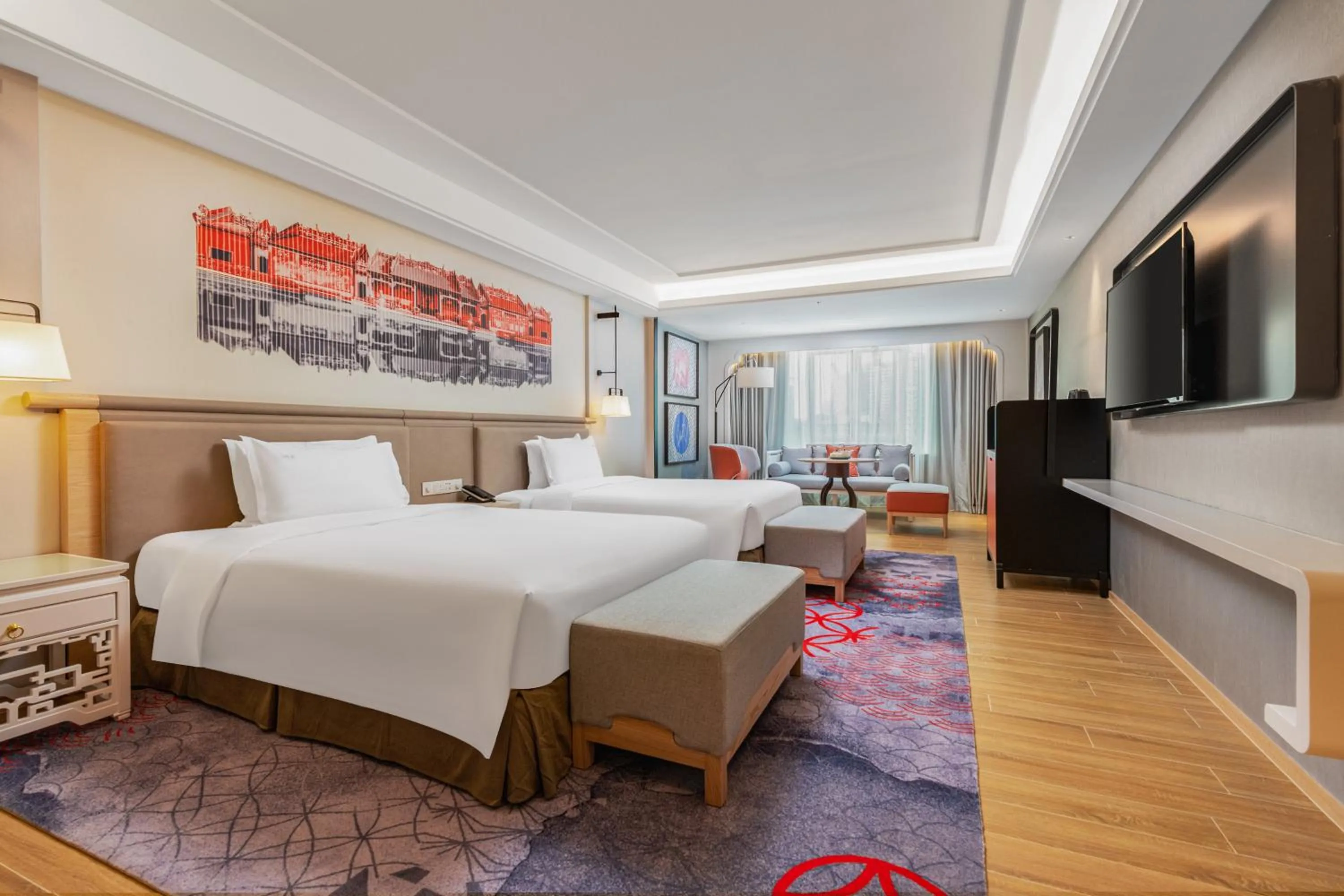 Photo of the whole room, Bed in voco Guangzhou Shifu by IHG
