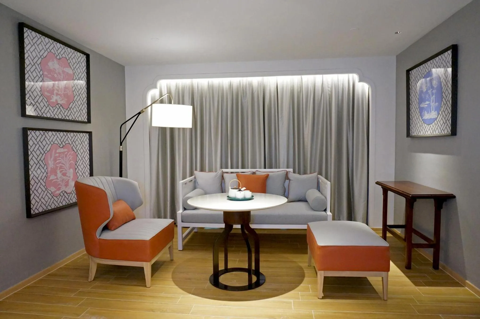 Seating area in voco Guangzhou Shifu by IHG