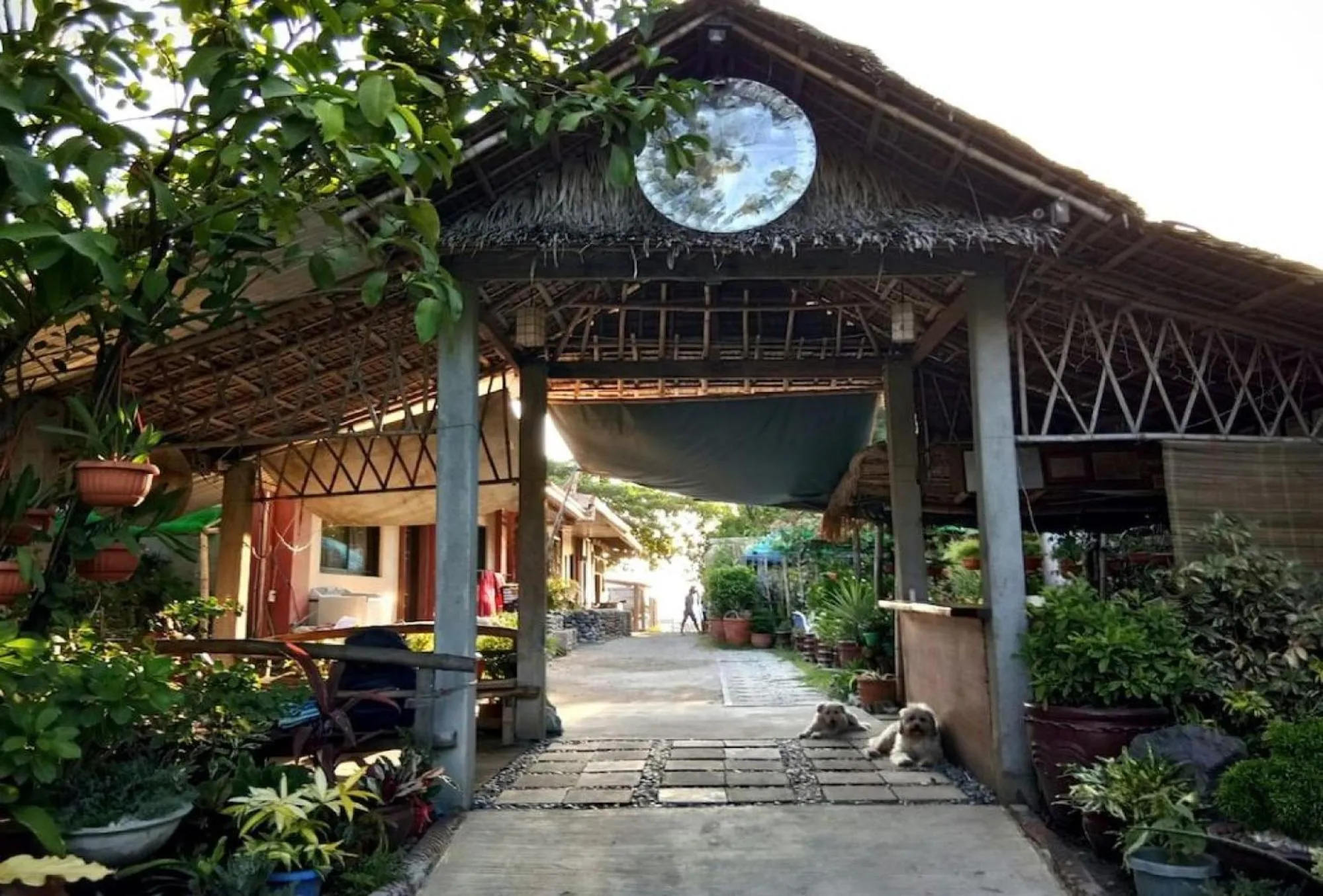 Facade/entrance in RedDoorz Hostel at Megans Paradisio Beach Resort