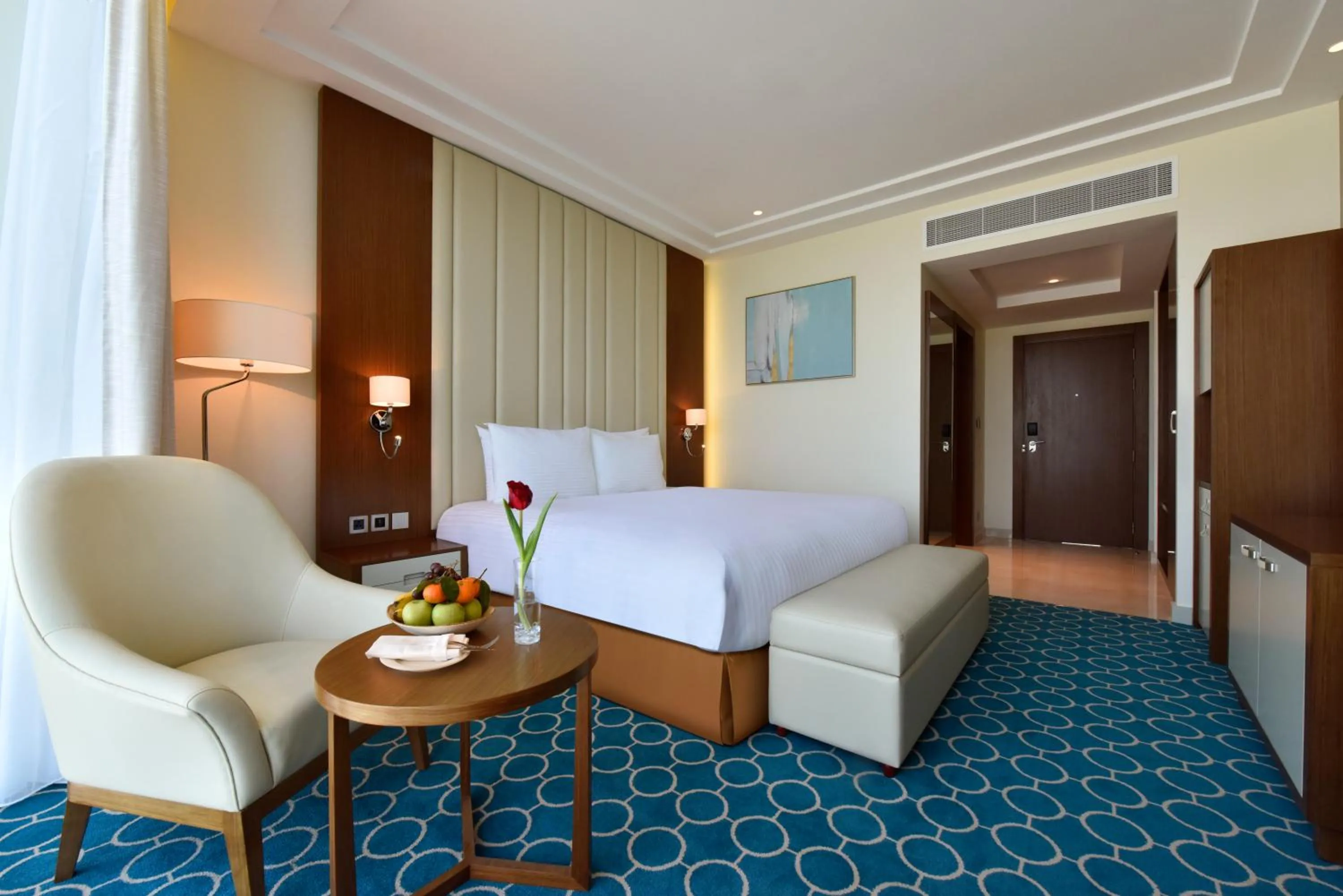 View (from property/room), Bed in Grand Swiss-Belhotel Waterfront Seef