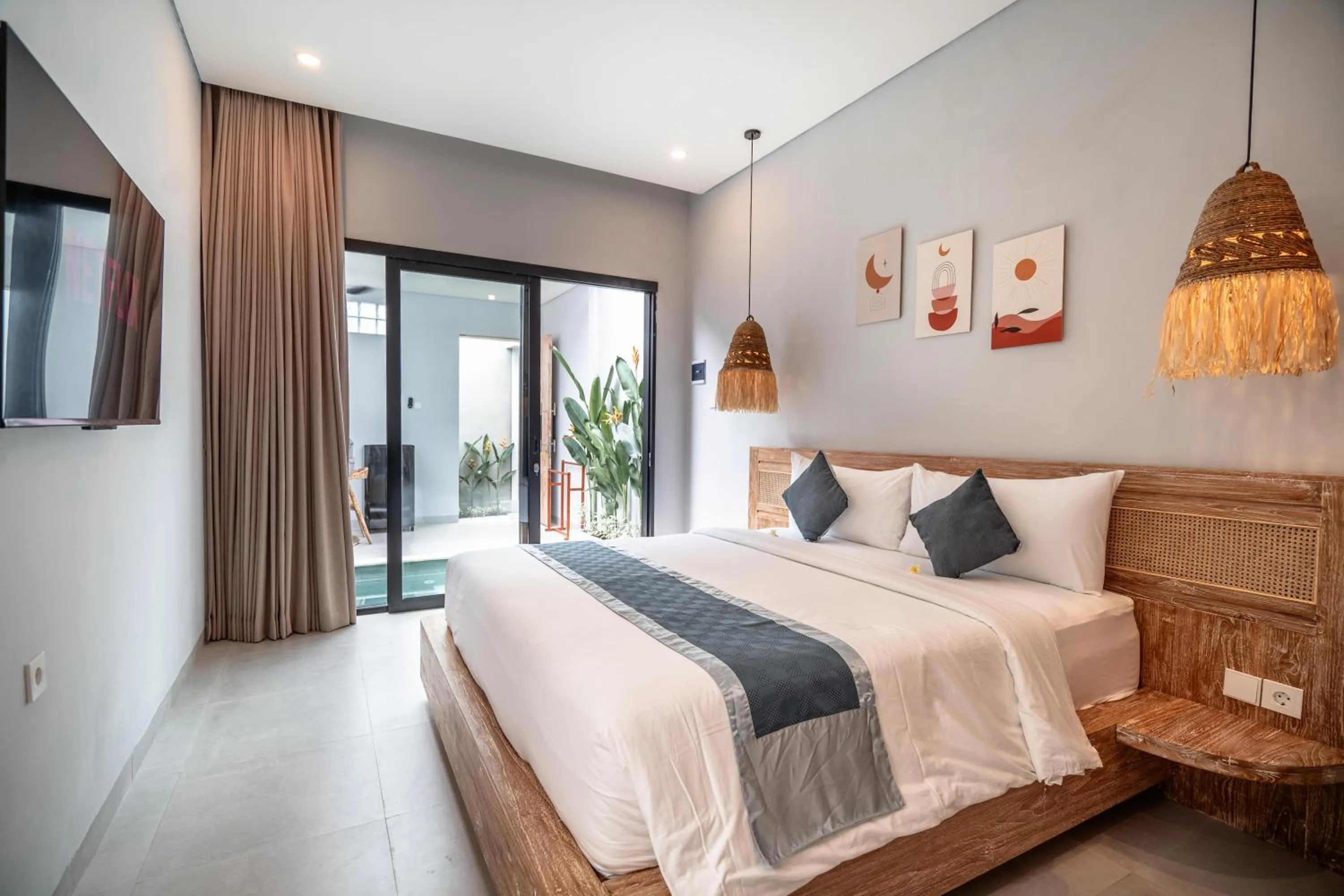 Bed in The Eight Villa & Rooms Bali - Seminyak