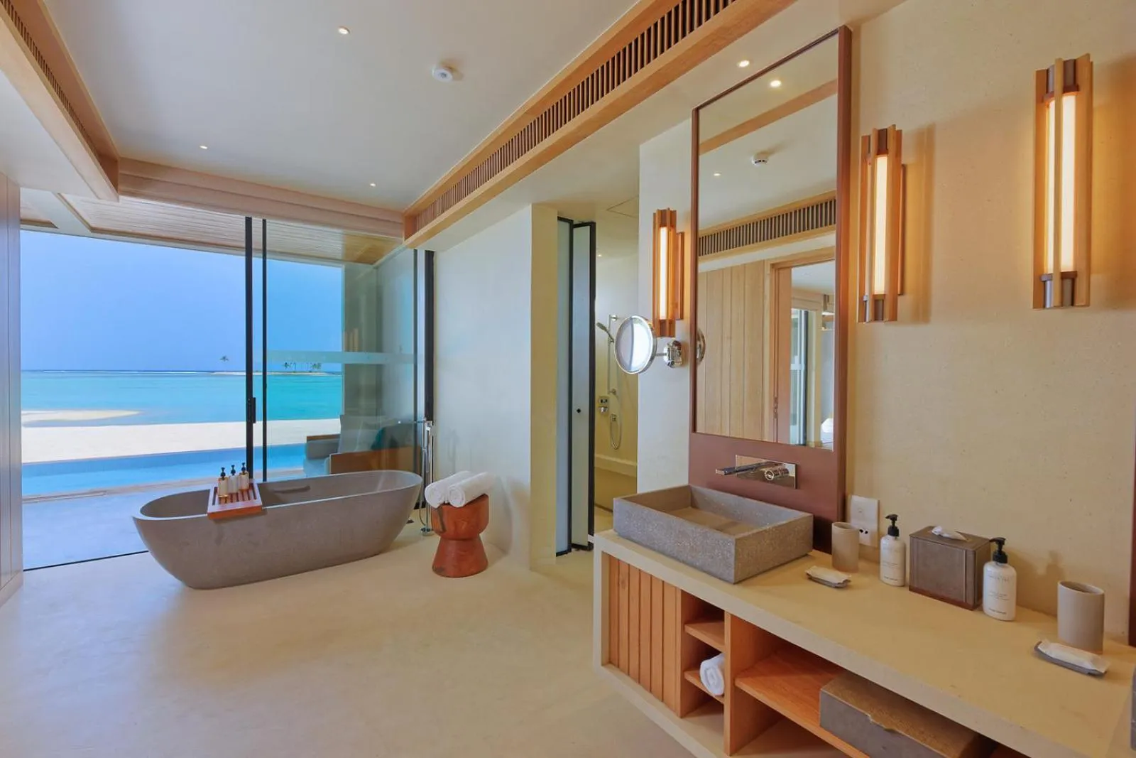 Bathroom in Kuda Villingili Maldives, Free Return Transfers 03 nights & above