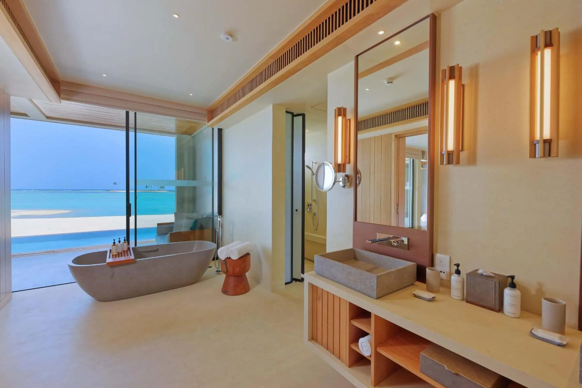 Bathroom in Kuda Villingili Maldives, Free Return Transfers 03 nights & above