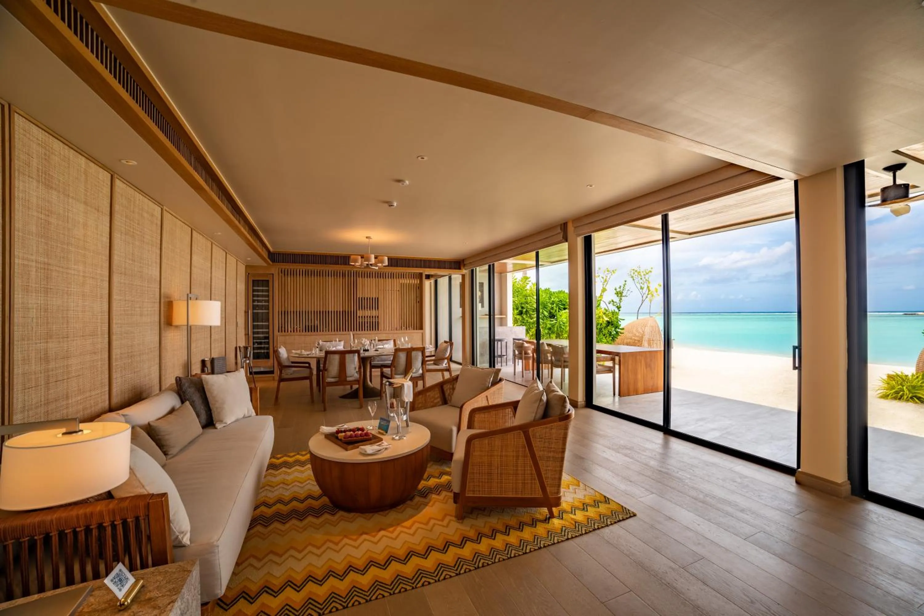 Seating area in Kuda Villingili Maldives, Free Return Transfers 03 nights & above