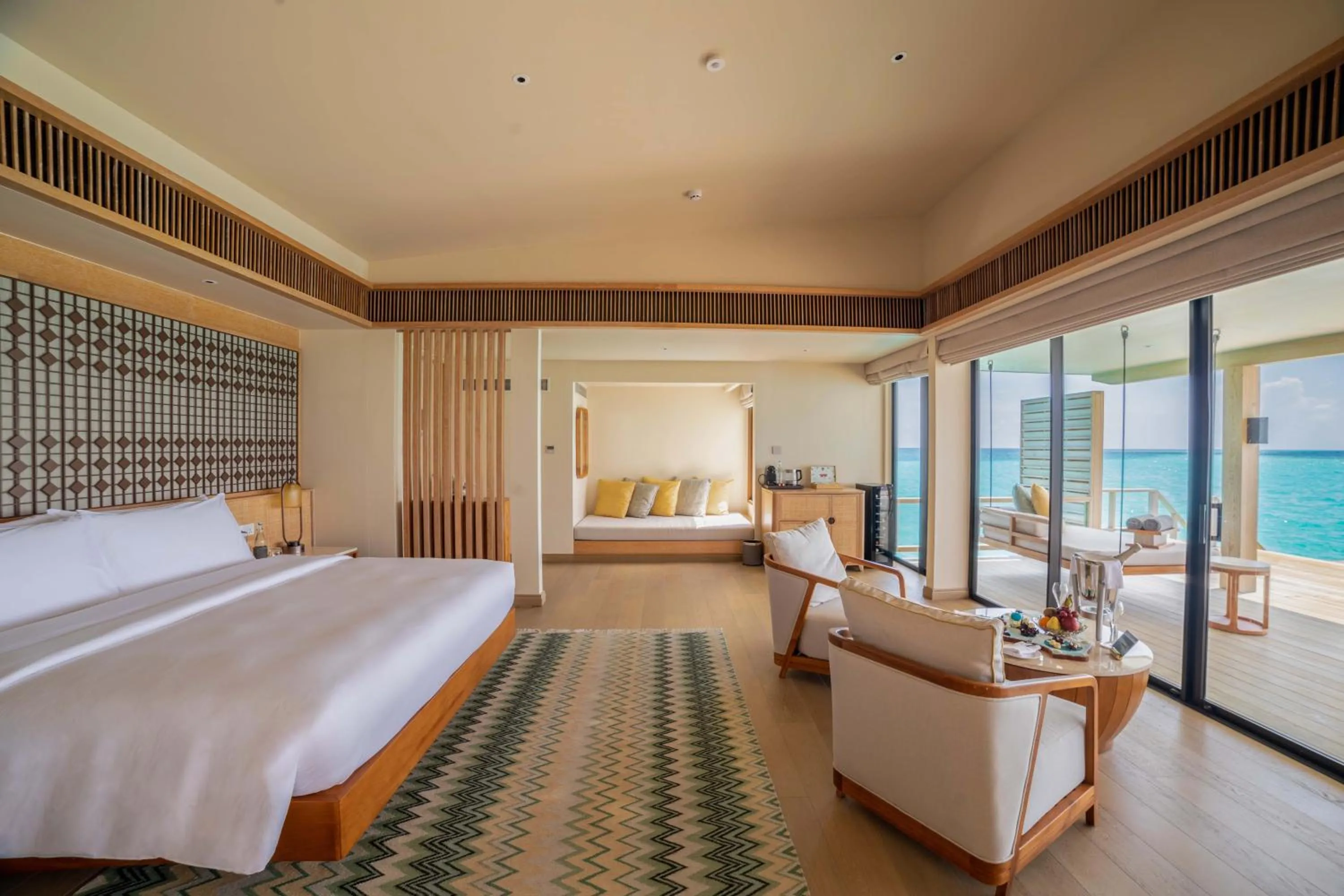 View (from property/room), Bed in Kuda Villingili Maldives, Free Return Transfers 03 nights & above