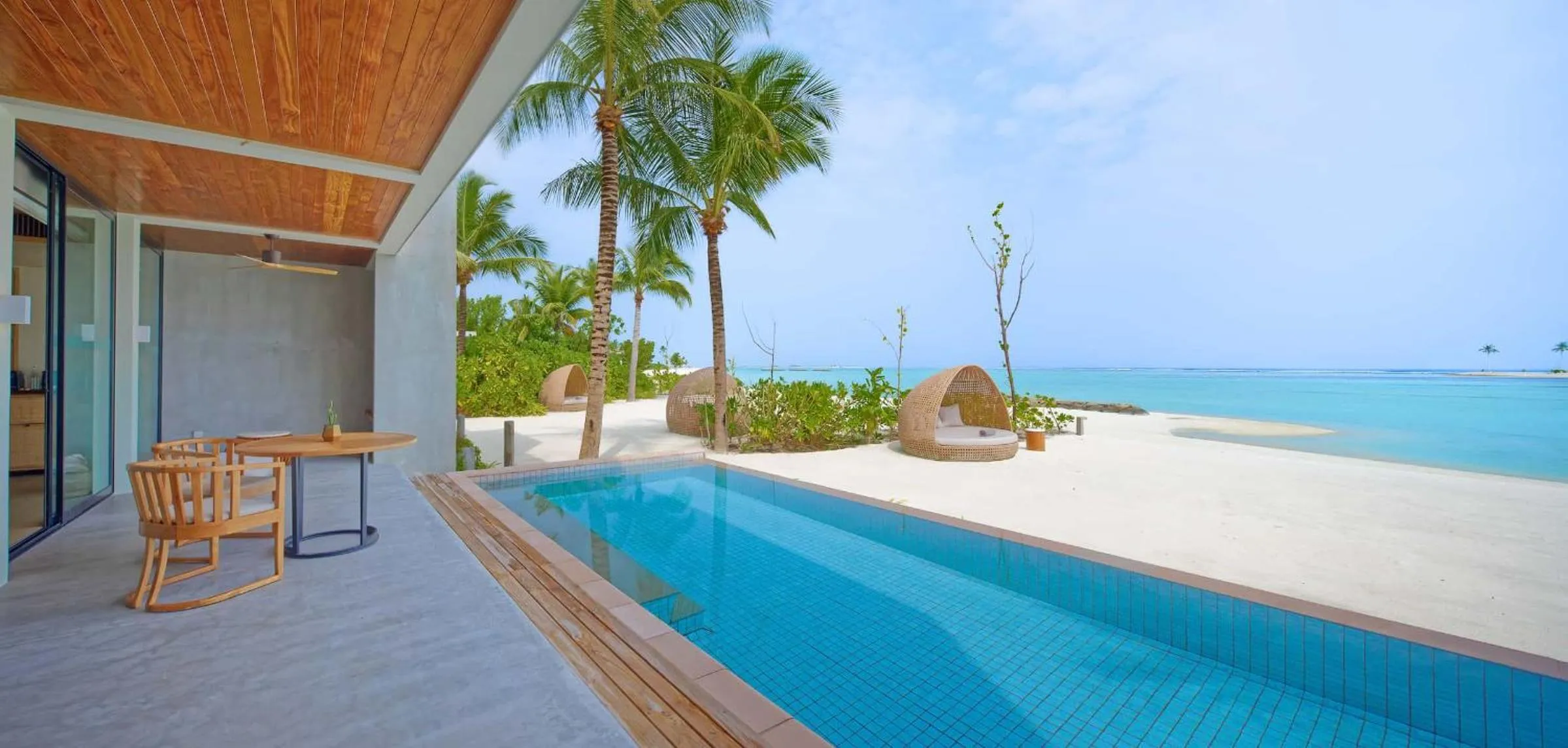 Pool view in Kuda Villingili Maldives, Free Return Transfers 03 nights & above