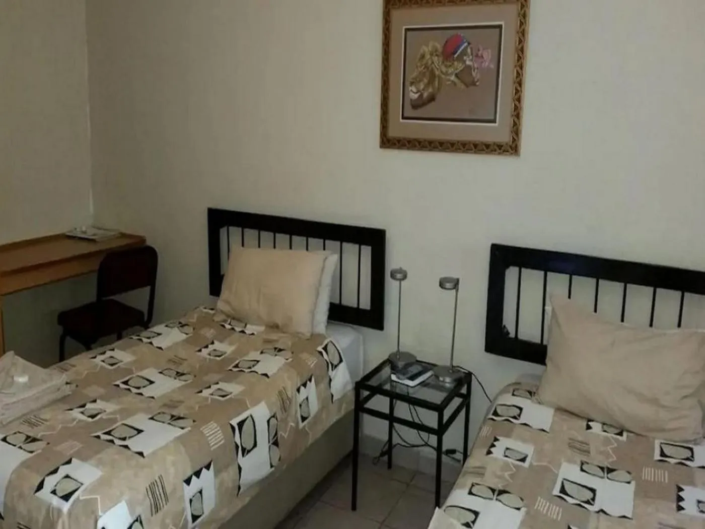 Bed in Country Blue Luxury Guest House