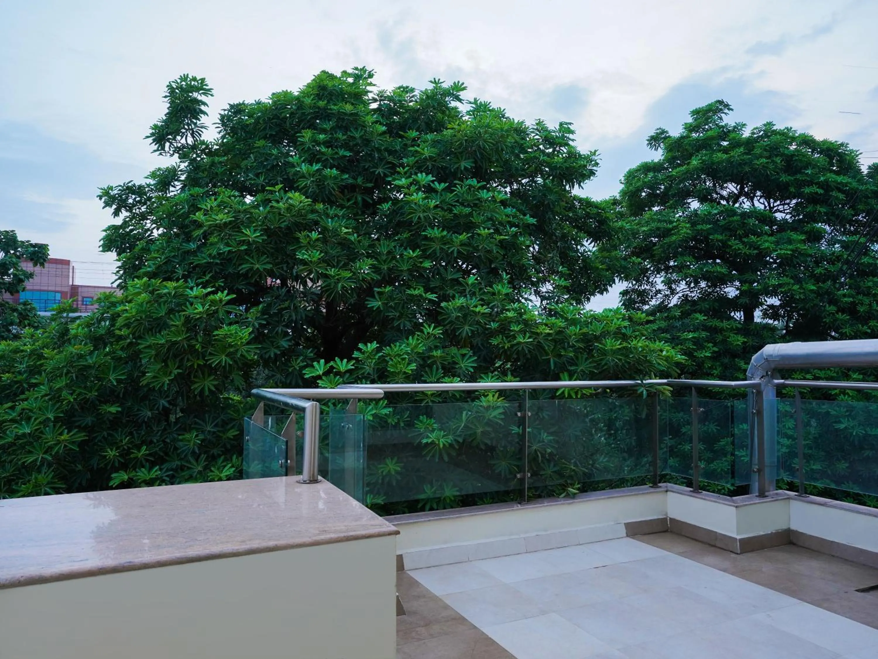 Balcony/Terrace in Lime Tree Hotel Sushant Lok Gurgaon Sector 29 Next to IFFCO CHOWK metro