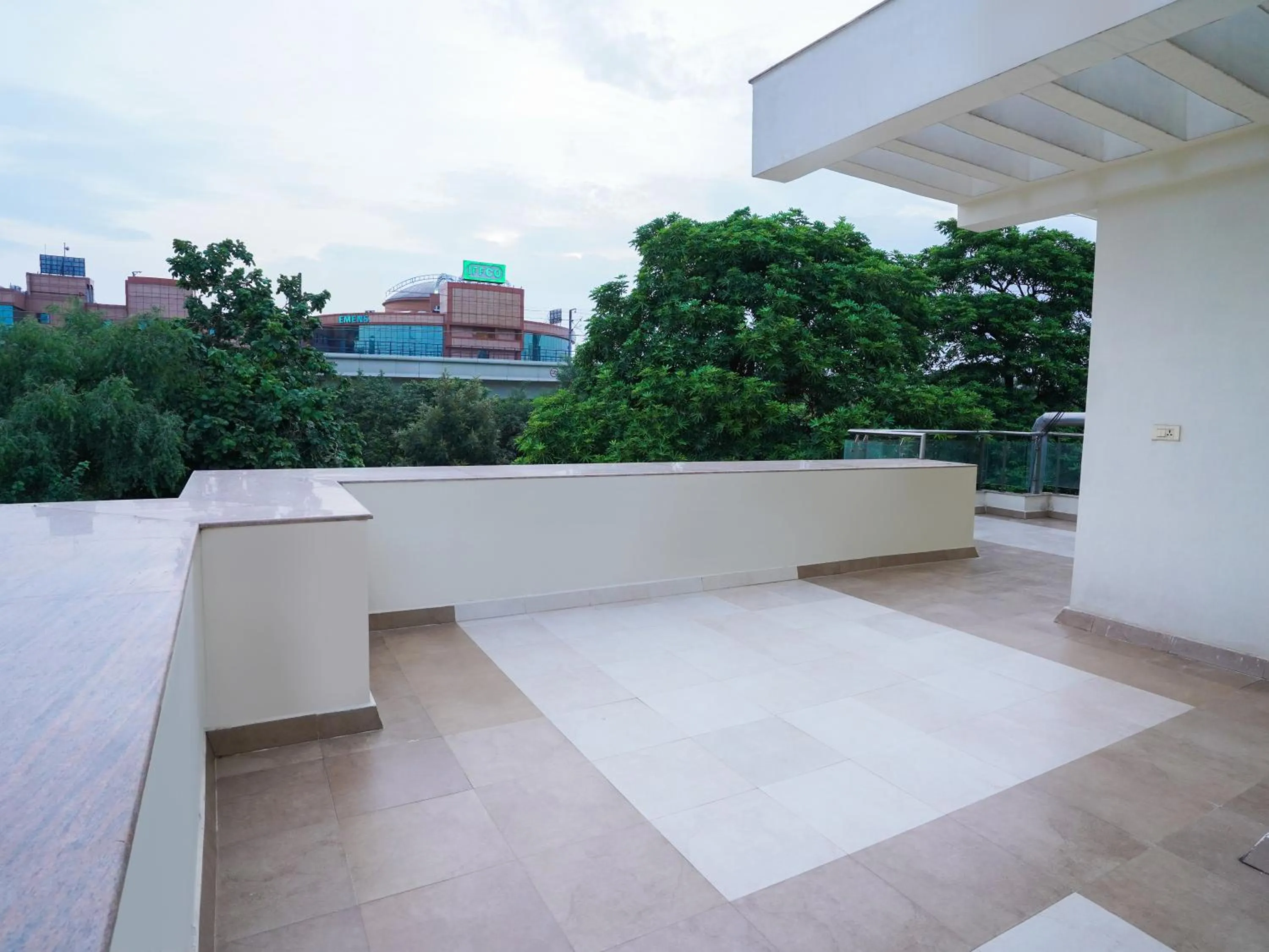 Balcony/Terrace in Lime Tree Hotel Sushant Lok Gurgaon Sector 29 Next to IFFCO CHOWK metro