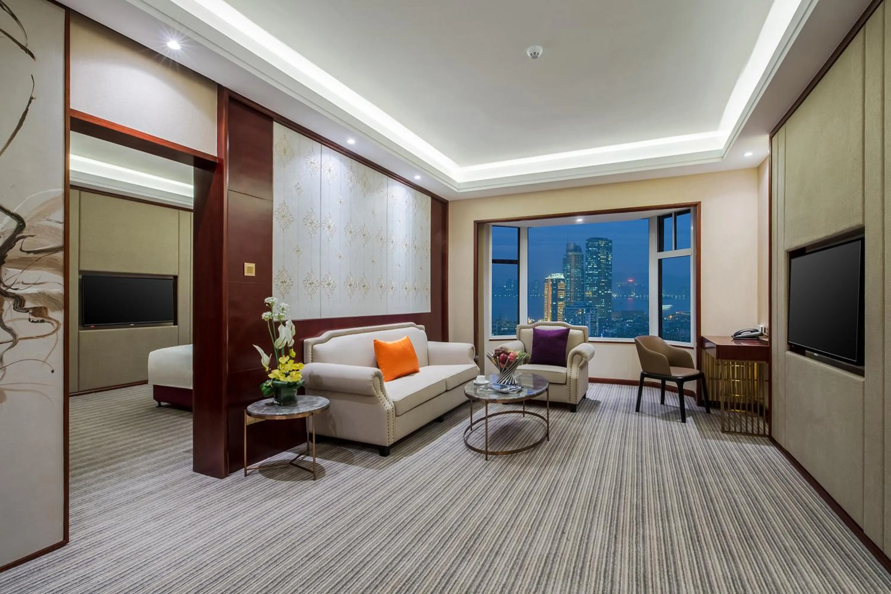Living room in Millennium Harbourview Hotel Xiamen