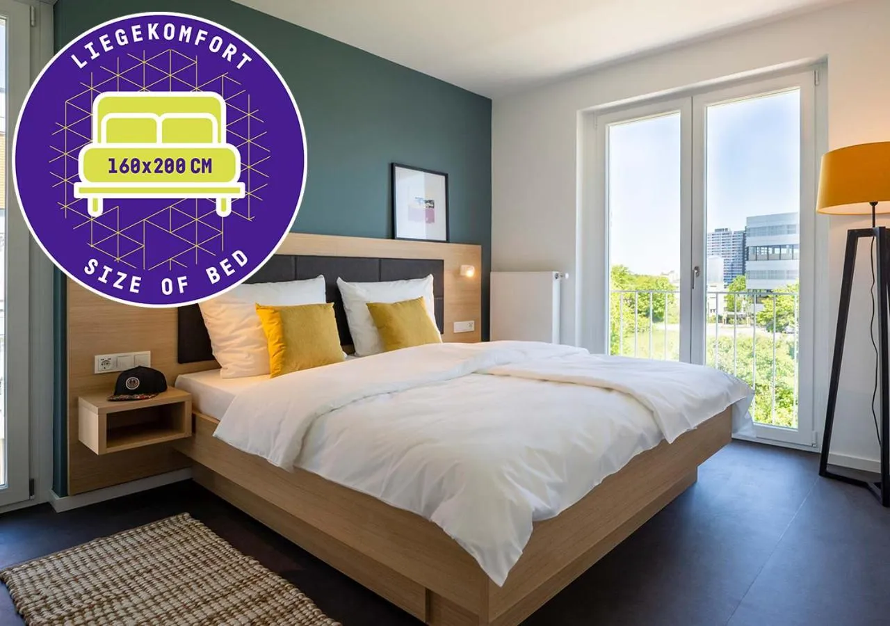 Bed in KONCEPT HOTEL Neue Horizonte