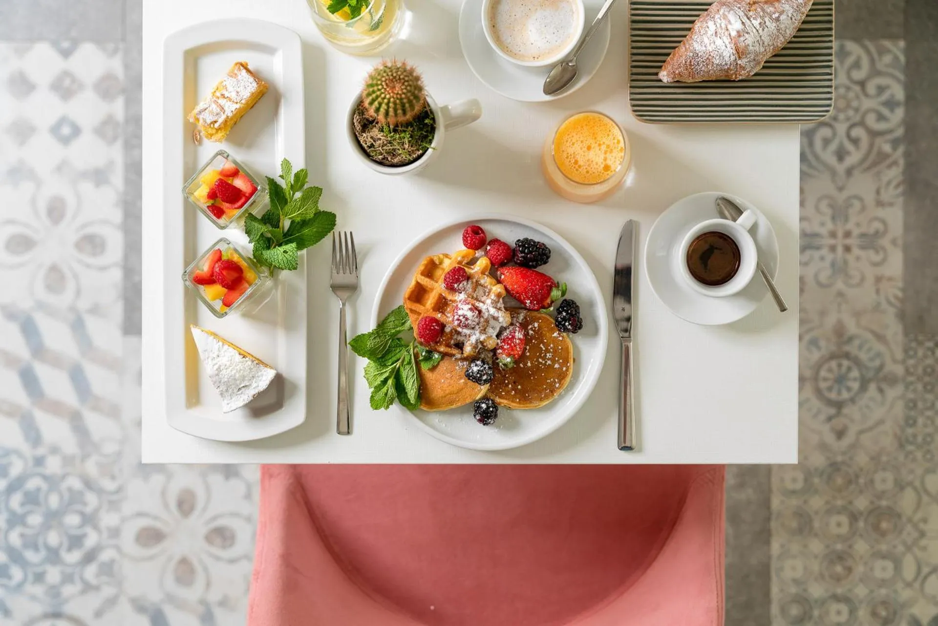 Breakfast in Pan di Zenzero Icecream Hotel