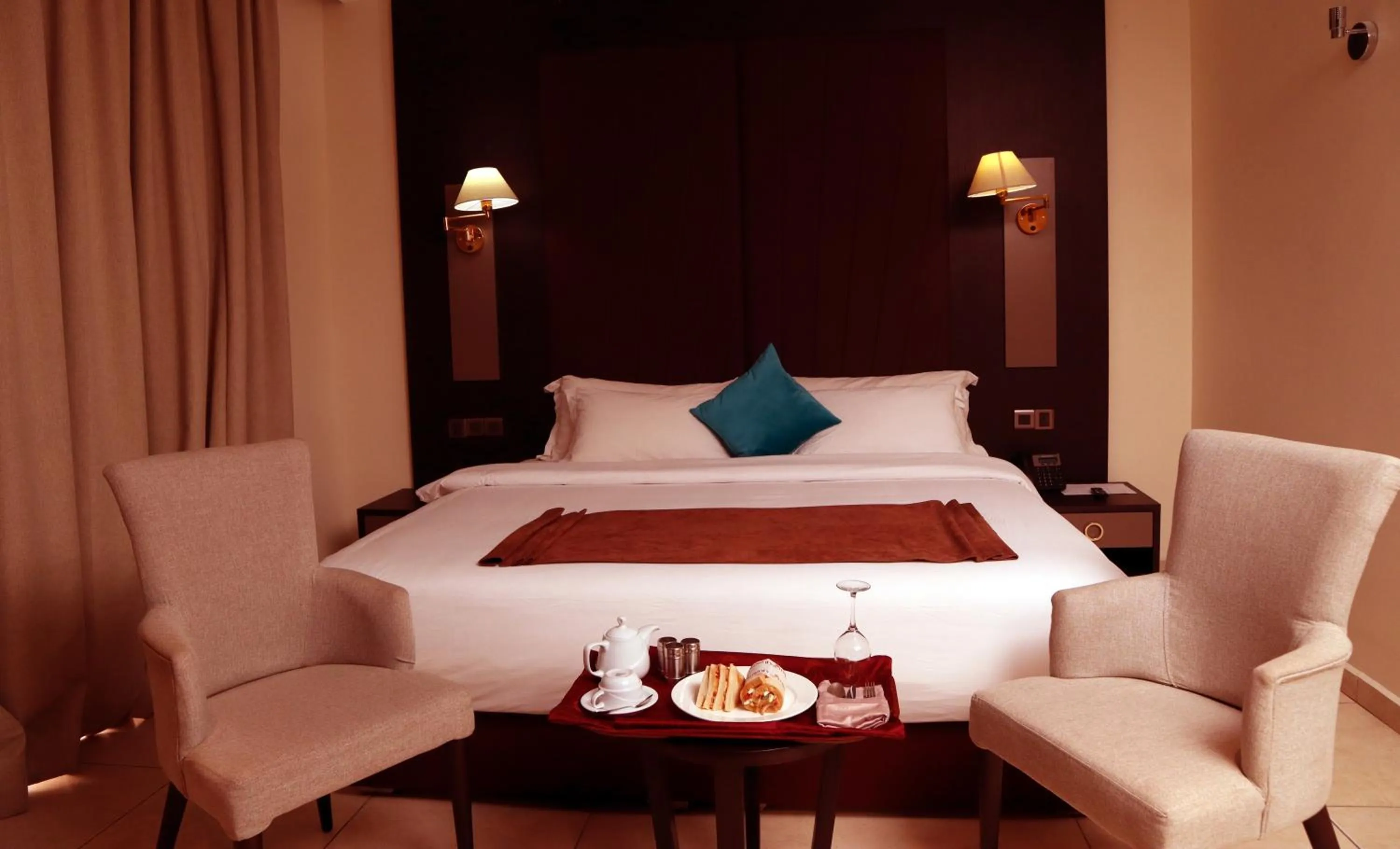 Bed in Monty Suites Calabar