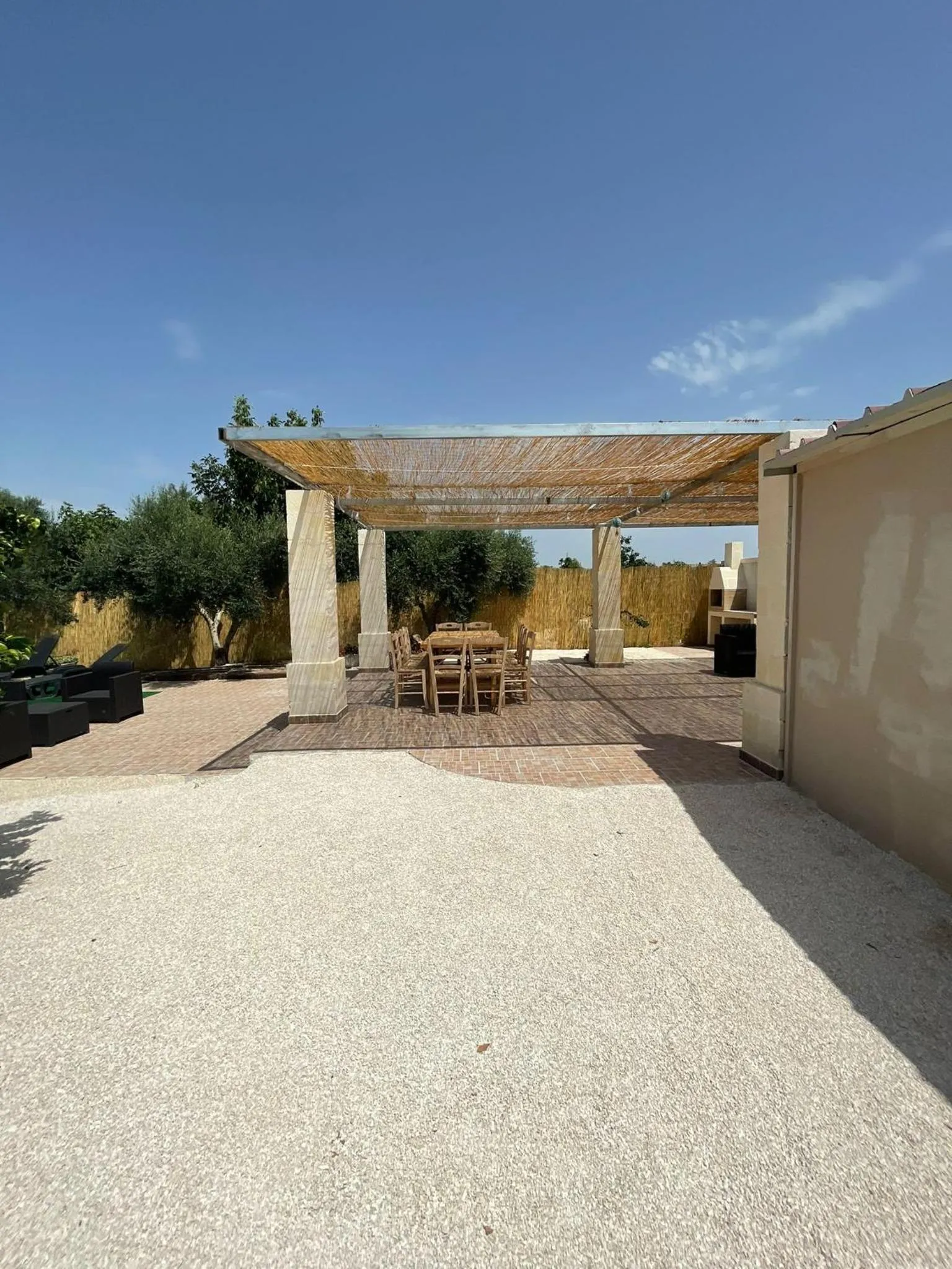 Patio in B&B Le Carrube