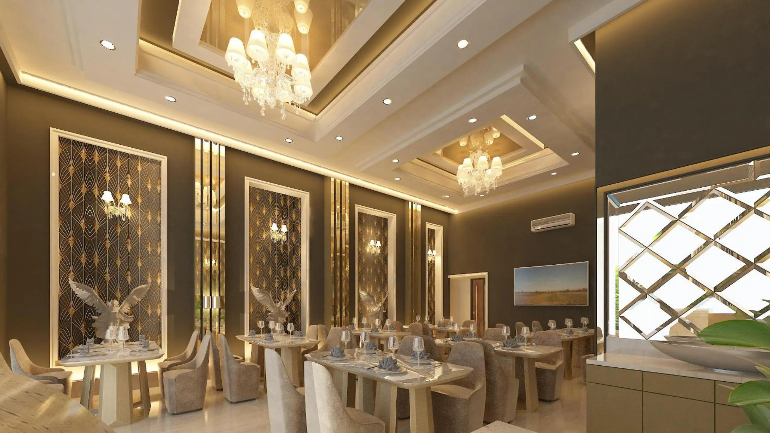 Restaurant/places to eat in Hotel Aksh Inn