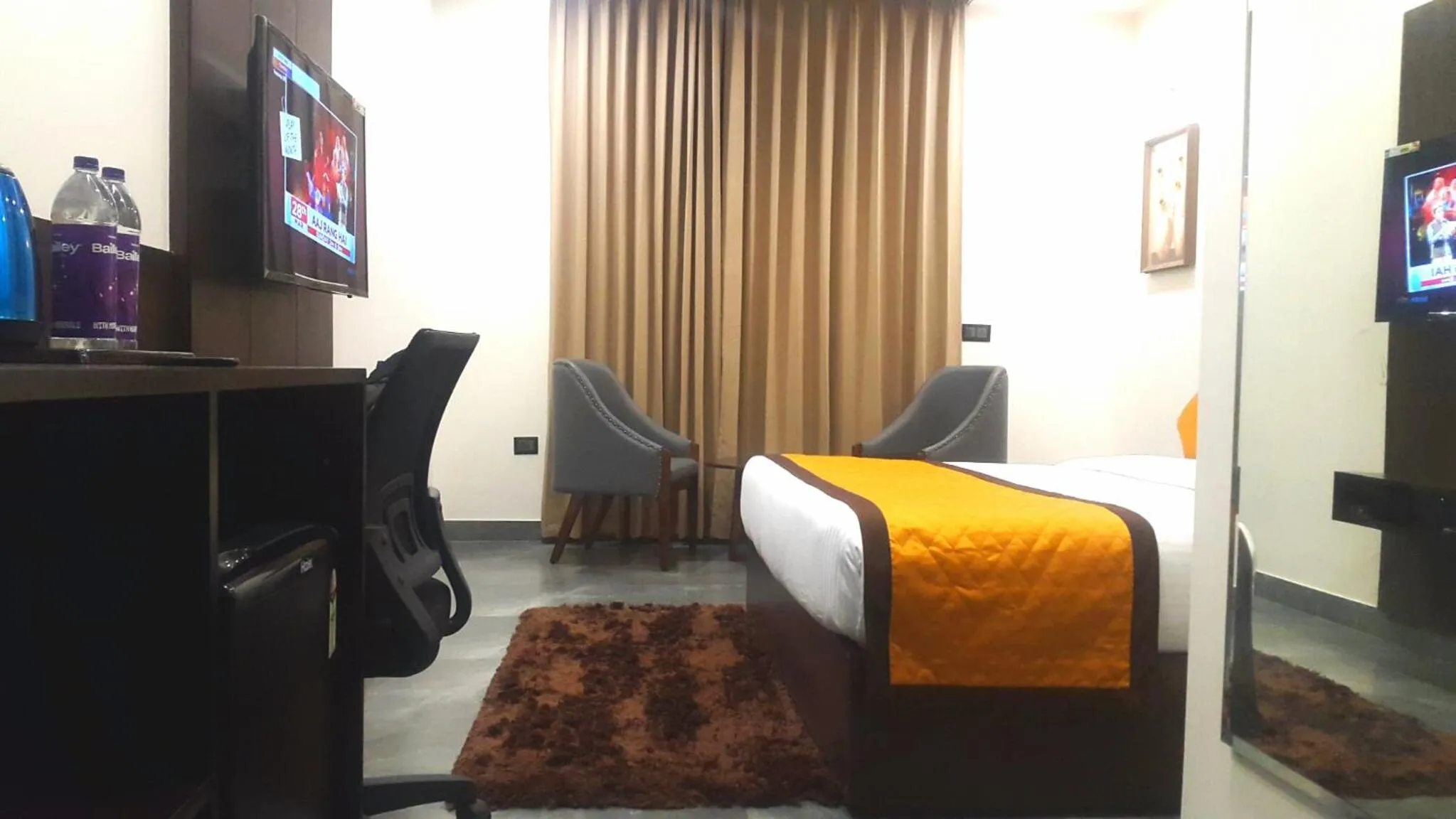 Photo of the whole room, Bed in Hotel Aksh Inn