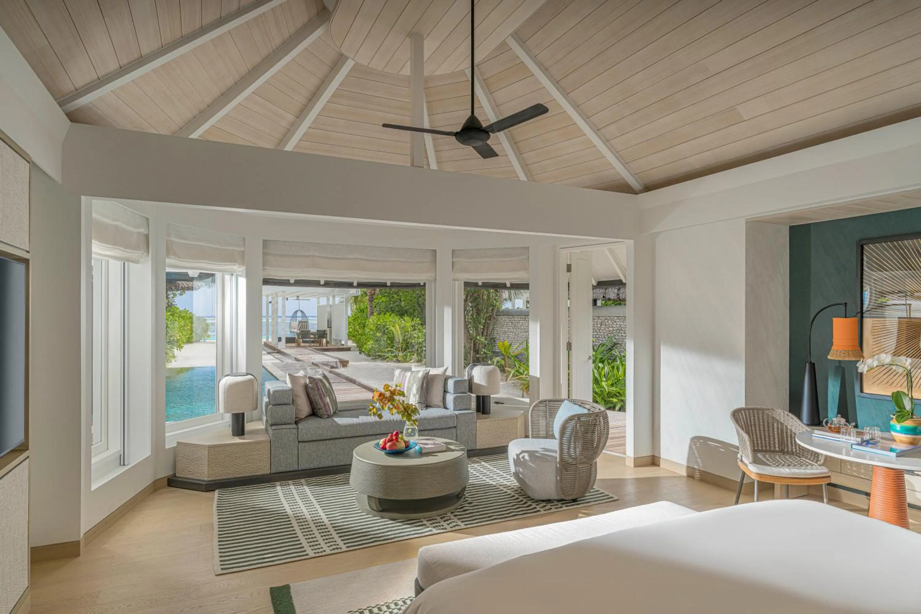 Seating area in Four Seasons Resort Maldives at Kuda Huraa