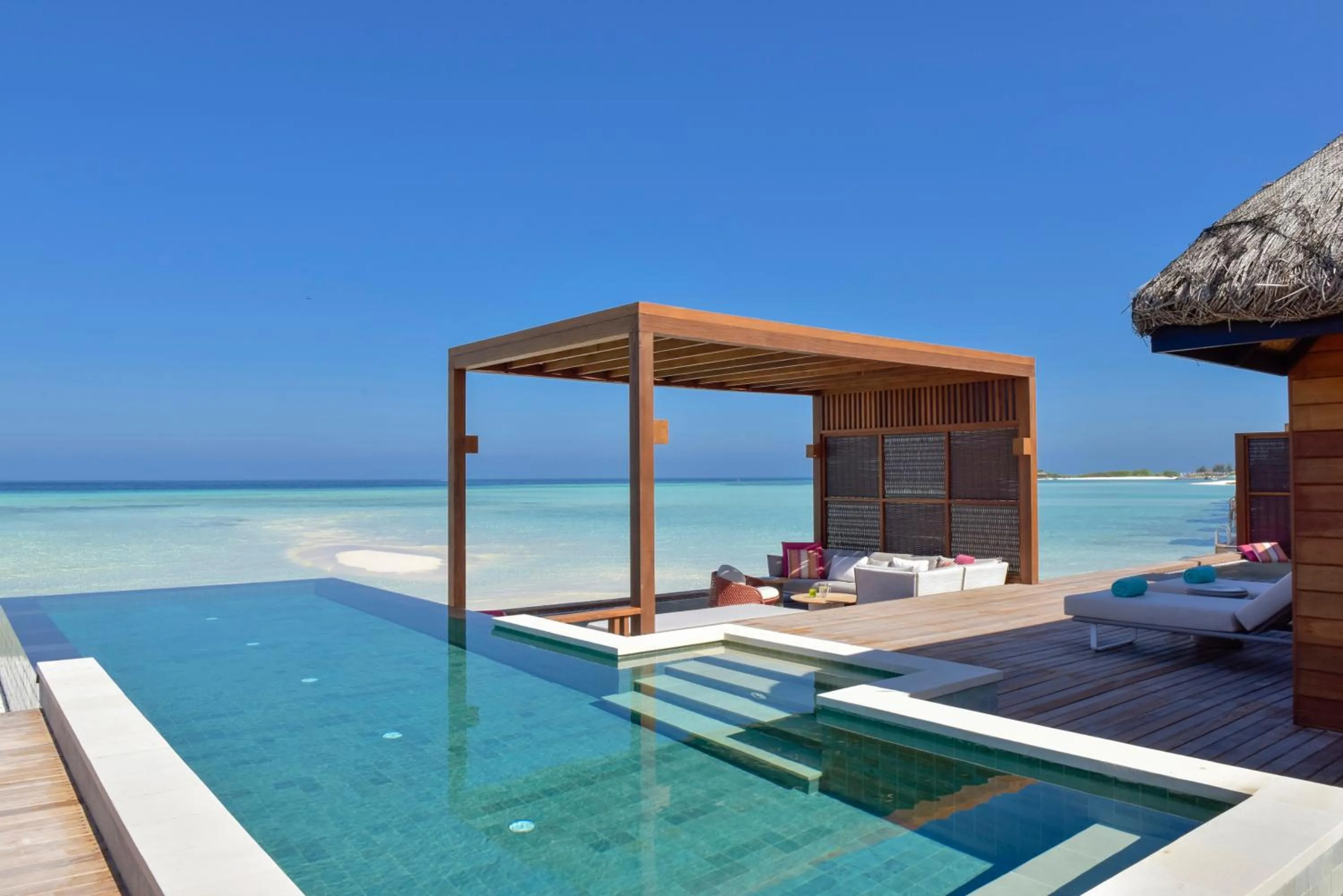 Swimming pool in Four Seasons Resort Maldives at Kuda Huraa