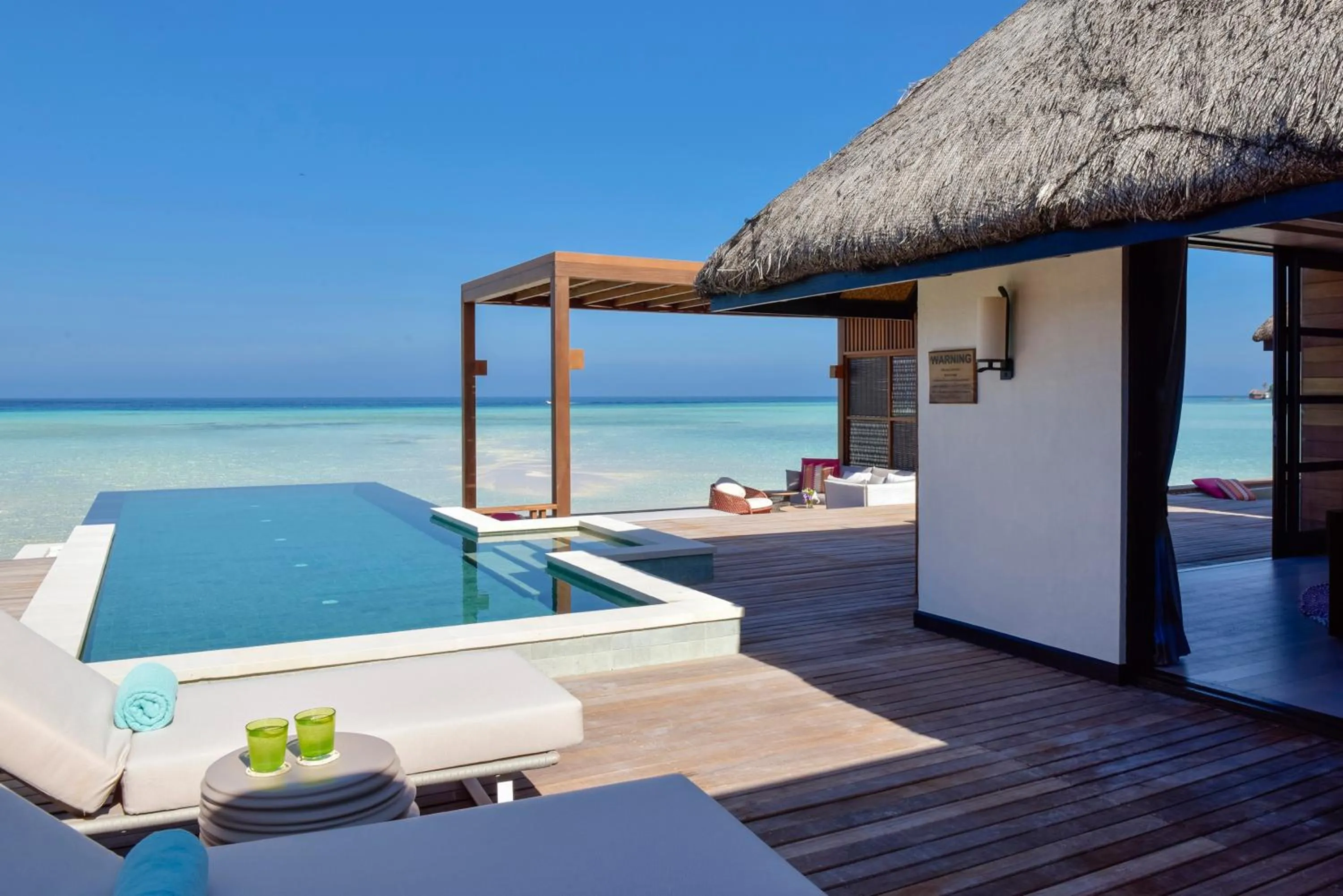 Swimming pool in Four Seasons Resort Maldives at Kuda Huraa