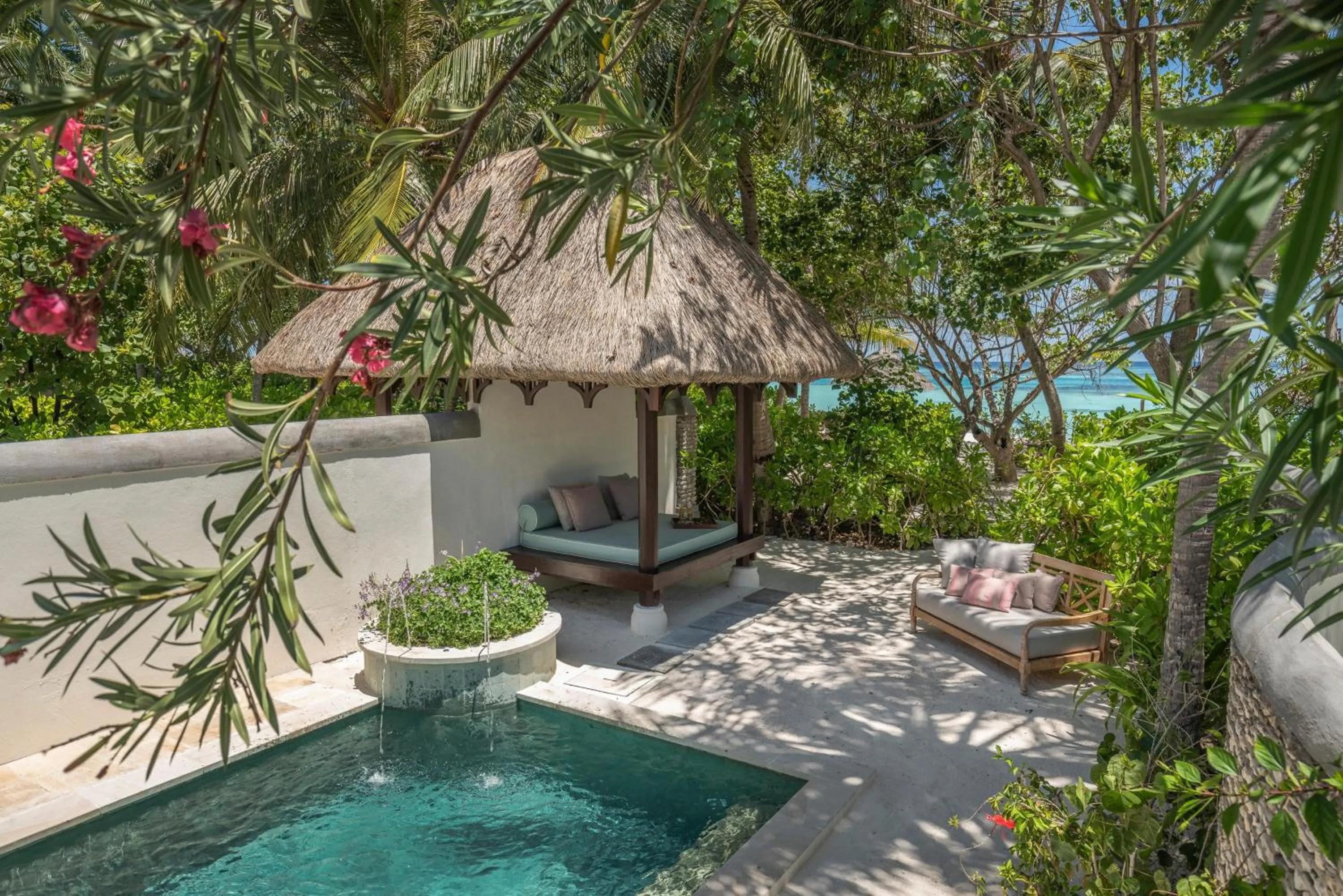 Garden view in Four Seasons Resort Maldives at Kuda Huraa